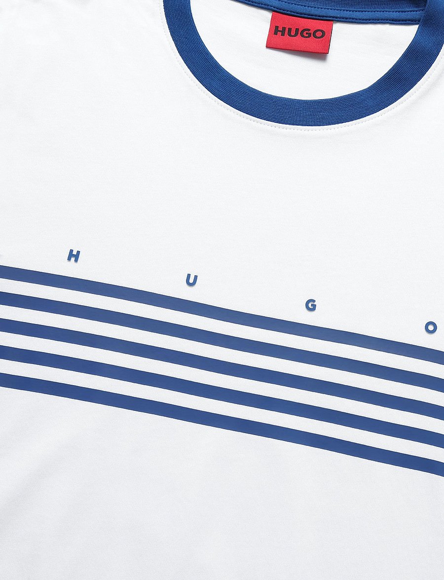 HUGO - Dempsy - kurzärmelige t-shirts - white - 2