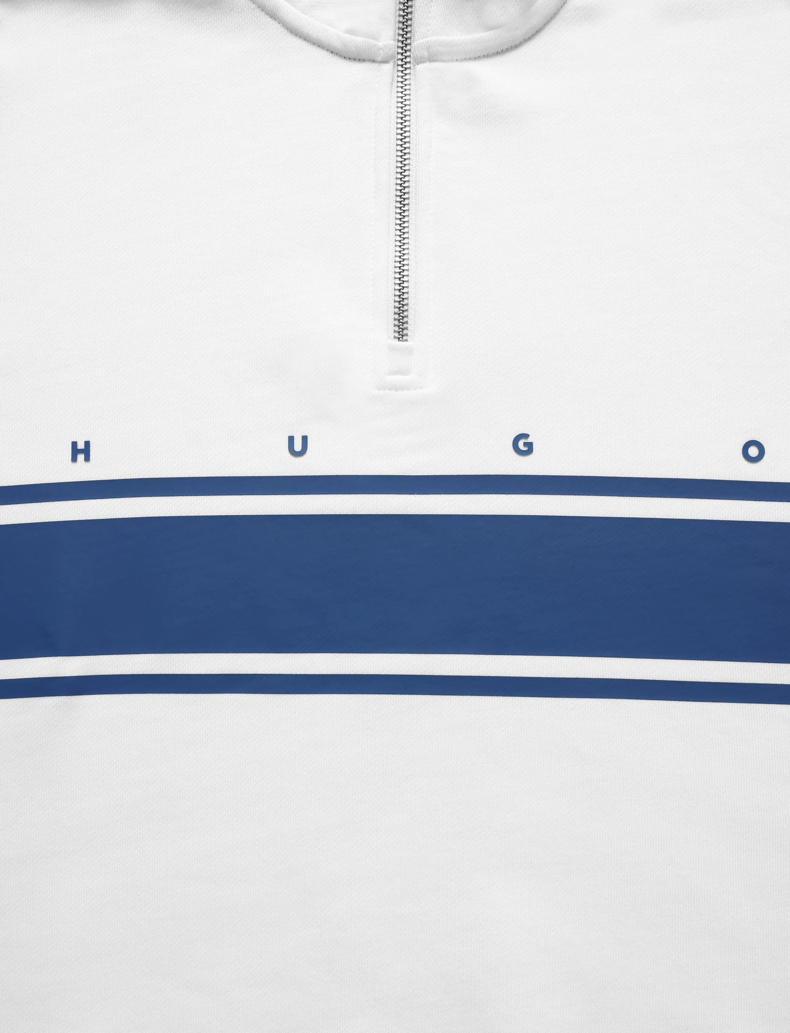 HUGO - Demsizip - halfzip strik - white - 2