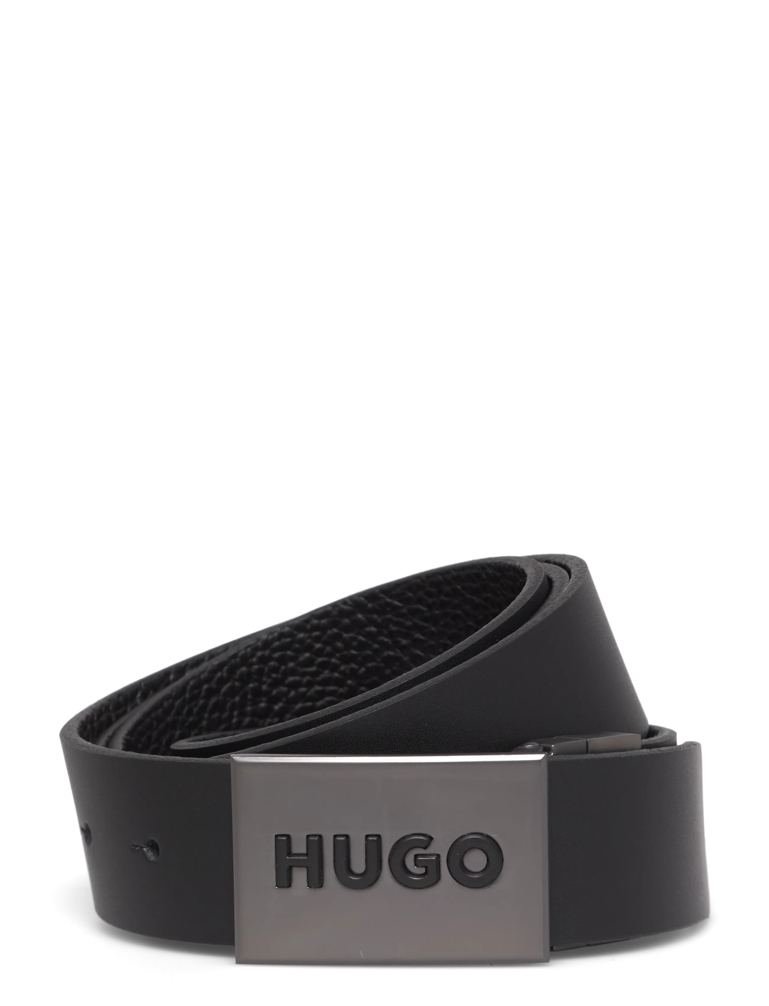 HUGO Gussy_Plaque_Sr35, 85, Belts, Schwarz - Classic Männerswear