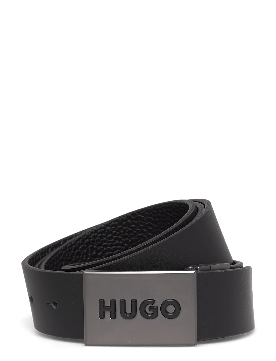 HUGO - Gussy_Plaque_Sr35 - klassische gürtel - black - 0