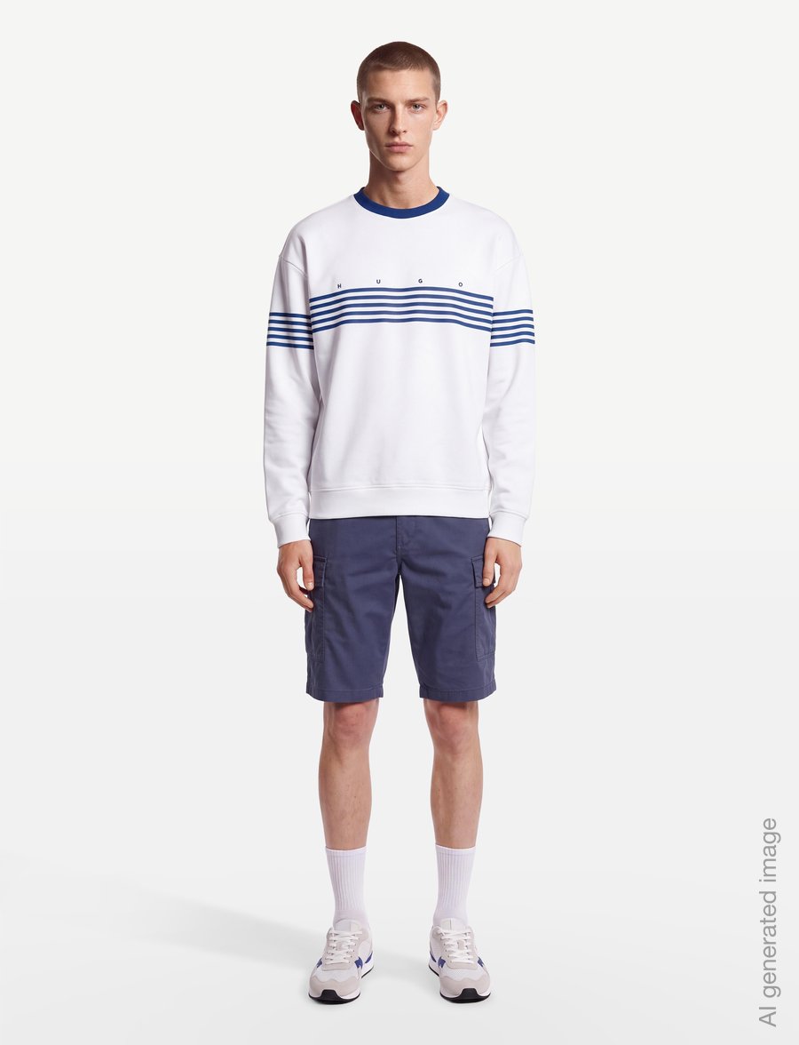 HUGO - Demso - sweatshirts - white - 0