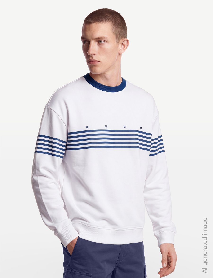 HUGO - Demso - sweatshirts - white - 3