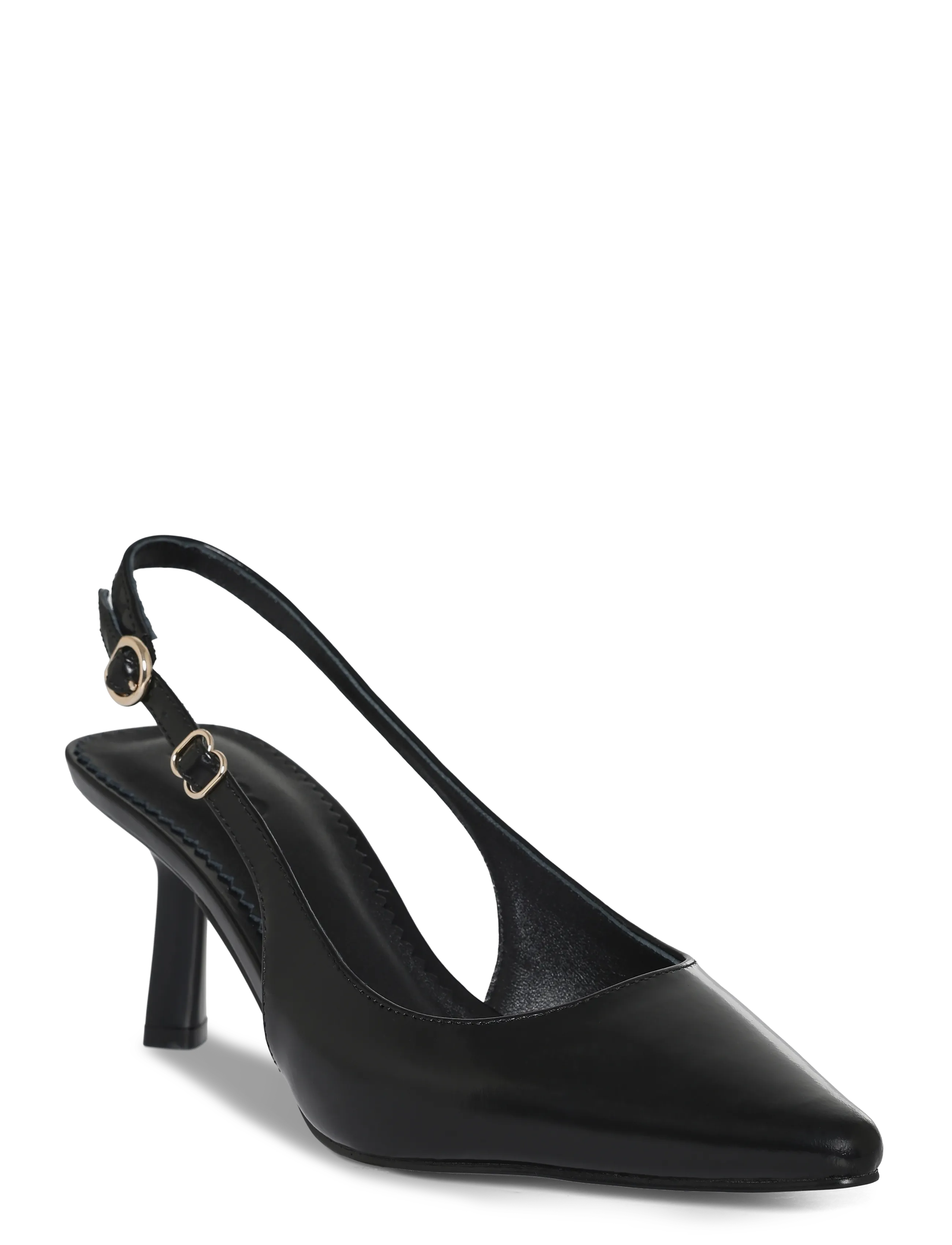 HUGO Seleny_Sling70_Bro, 38, Sling Backs, Schwarz - Heeled Slingbacks, Frauen