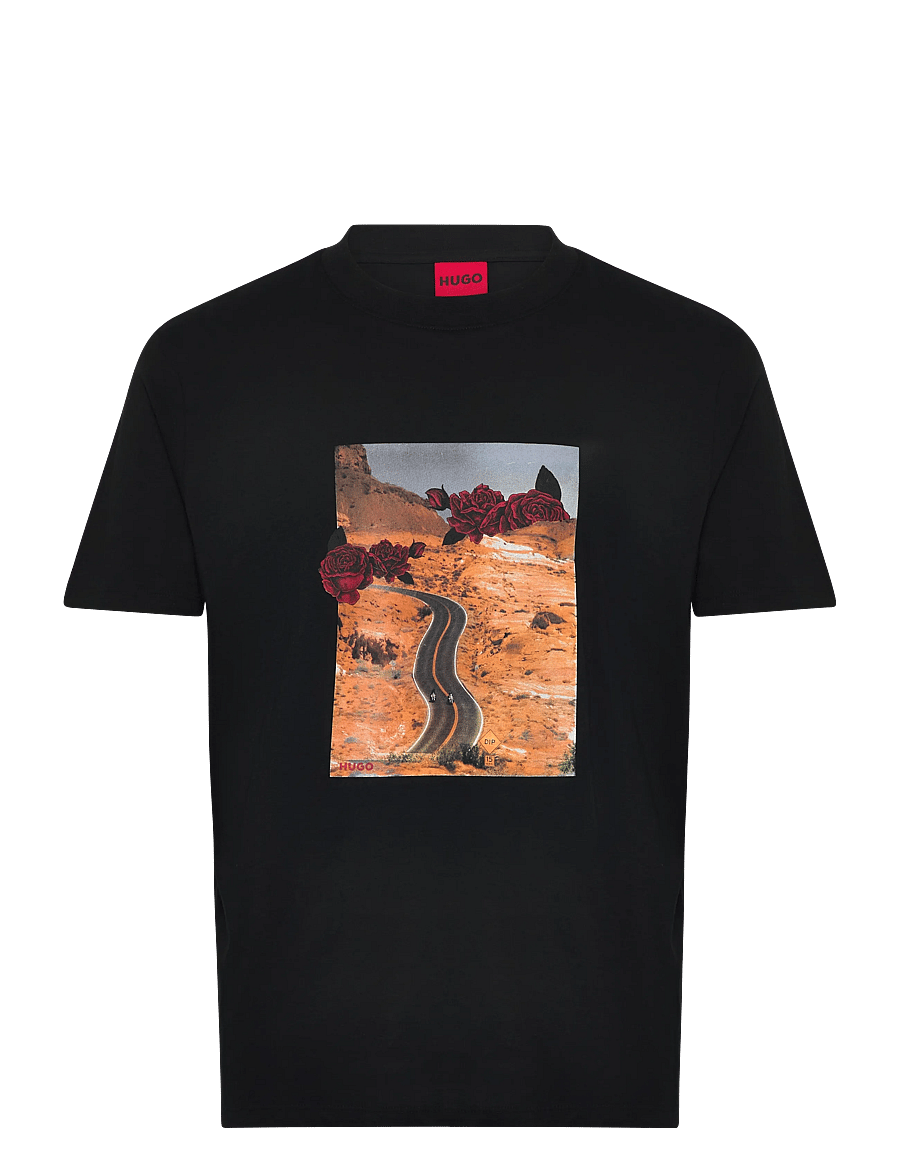 HUGO - Dikerd - kurzärmelige t-shirts - black - 1
