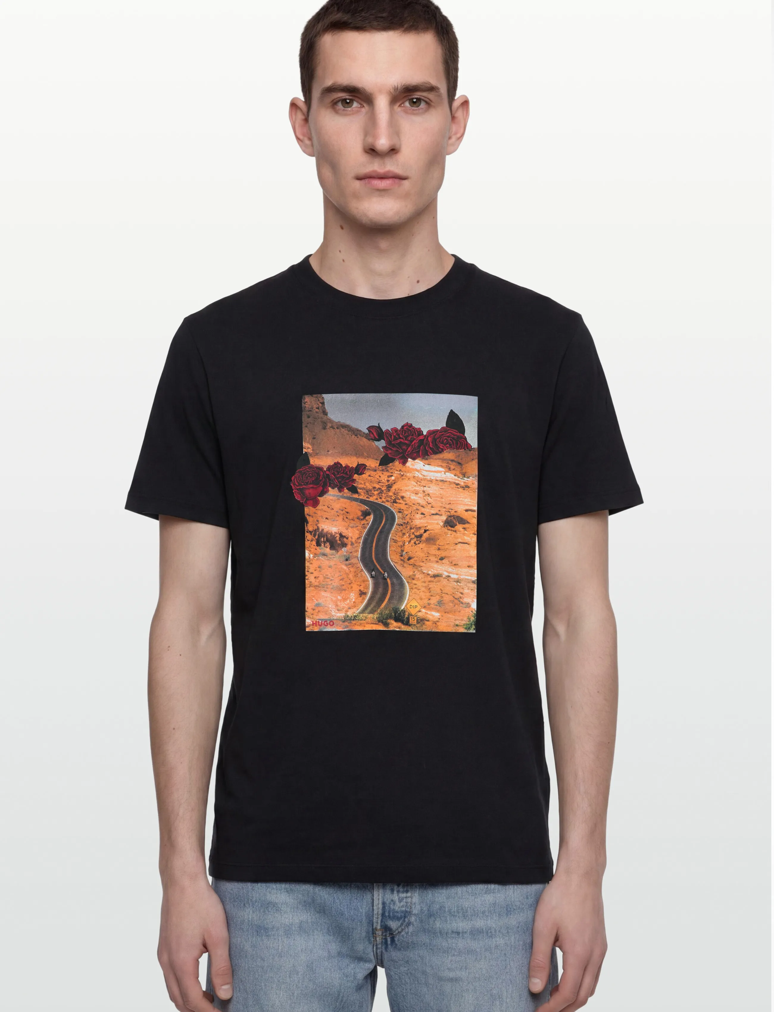 HUGO - Dikerd - kortärmade t-shirts - black - 3