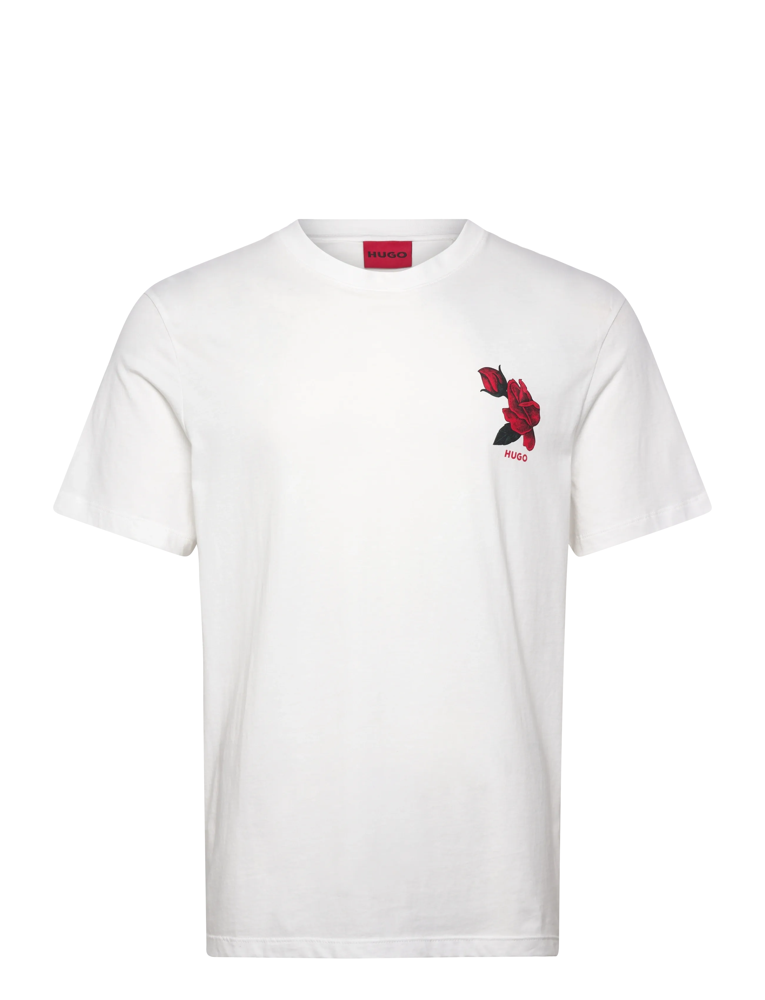 HUGO Dikerd - T-shirts - NATURAL / white