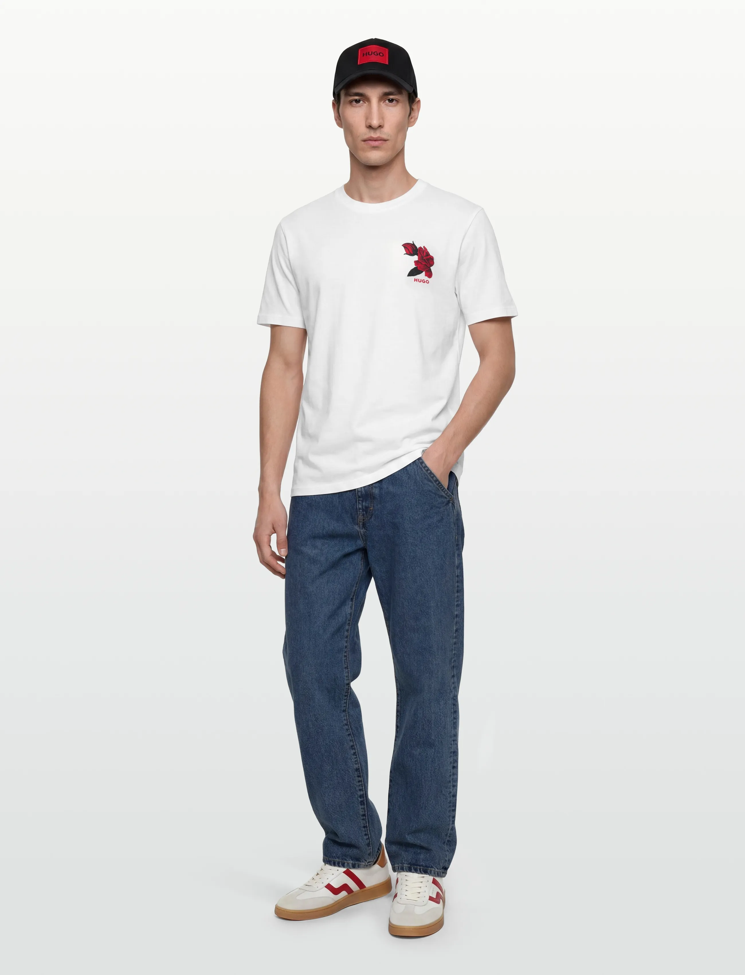 HUGO Dikerd - T-särgid - NATURAL / white
