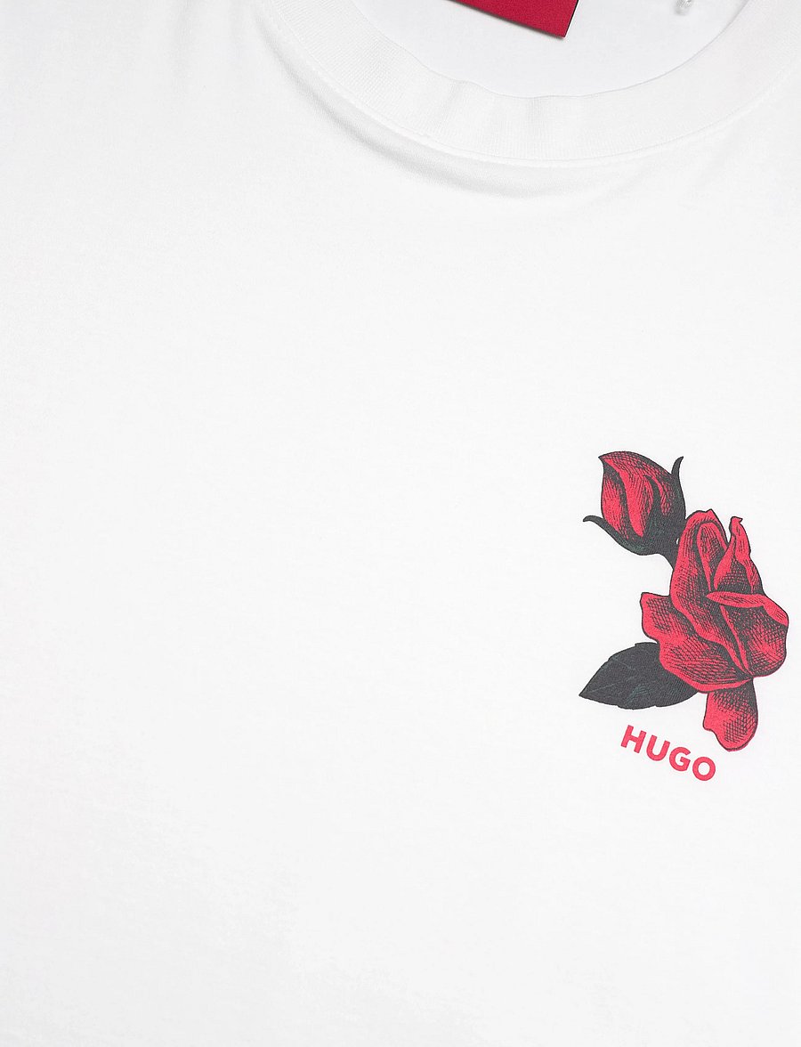 HUGO - Dikerd - kortärmade t-shirts - natural - 3