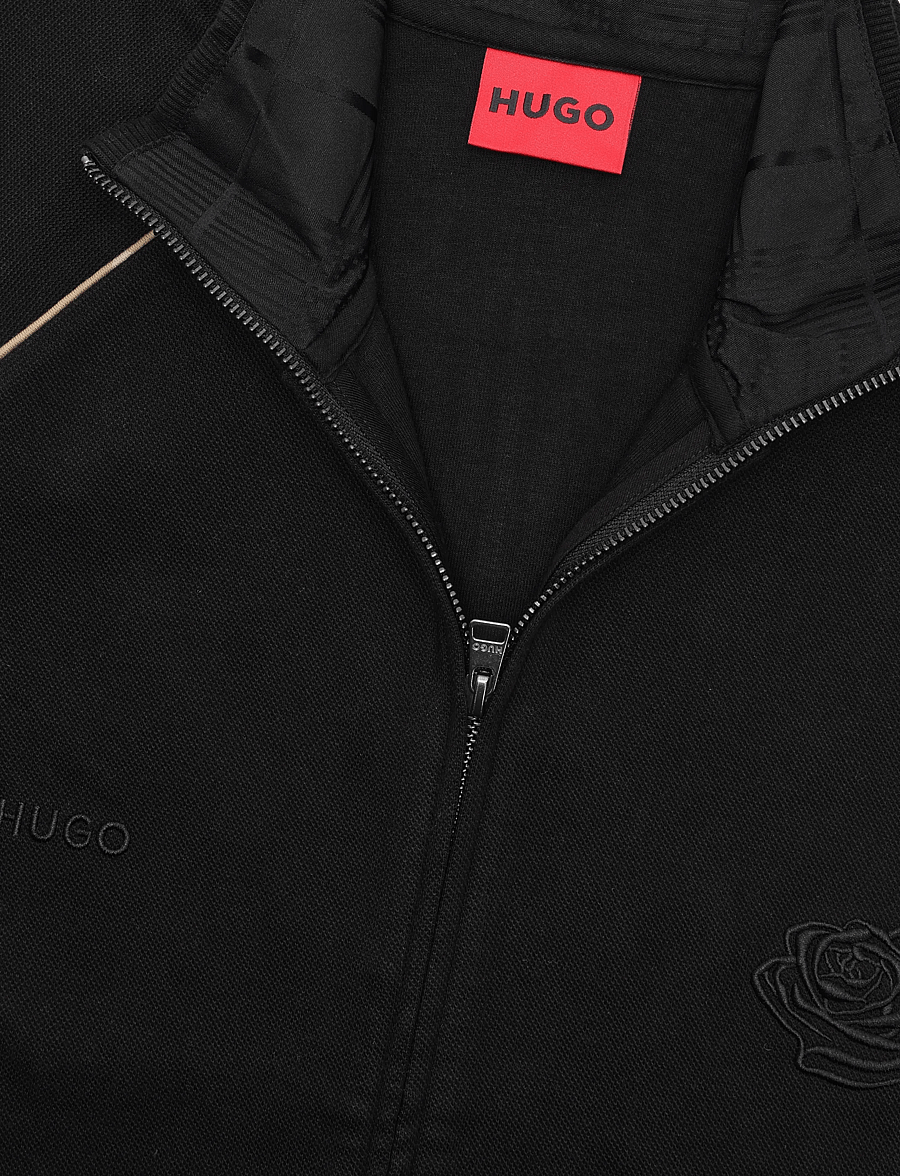 HUGO - Dislan - full zip tröjor - black - 2