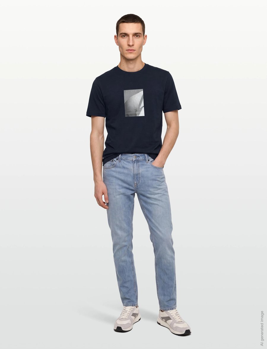 HUGO - Durose - kortærmede t-shirts - dark blue - 0