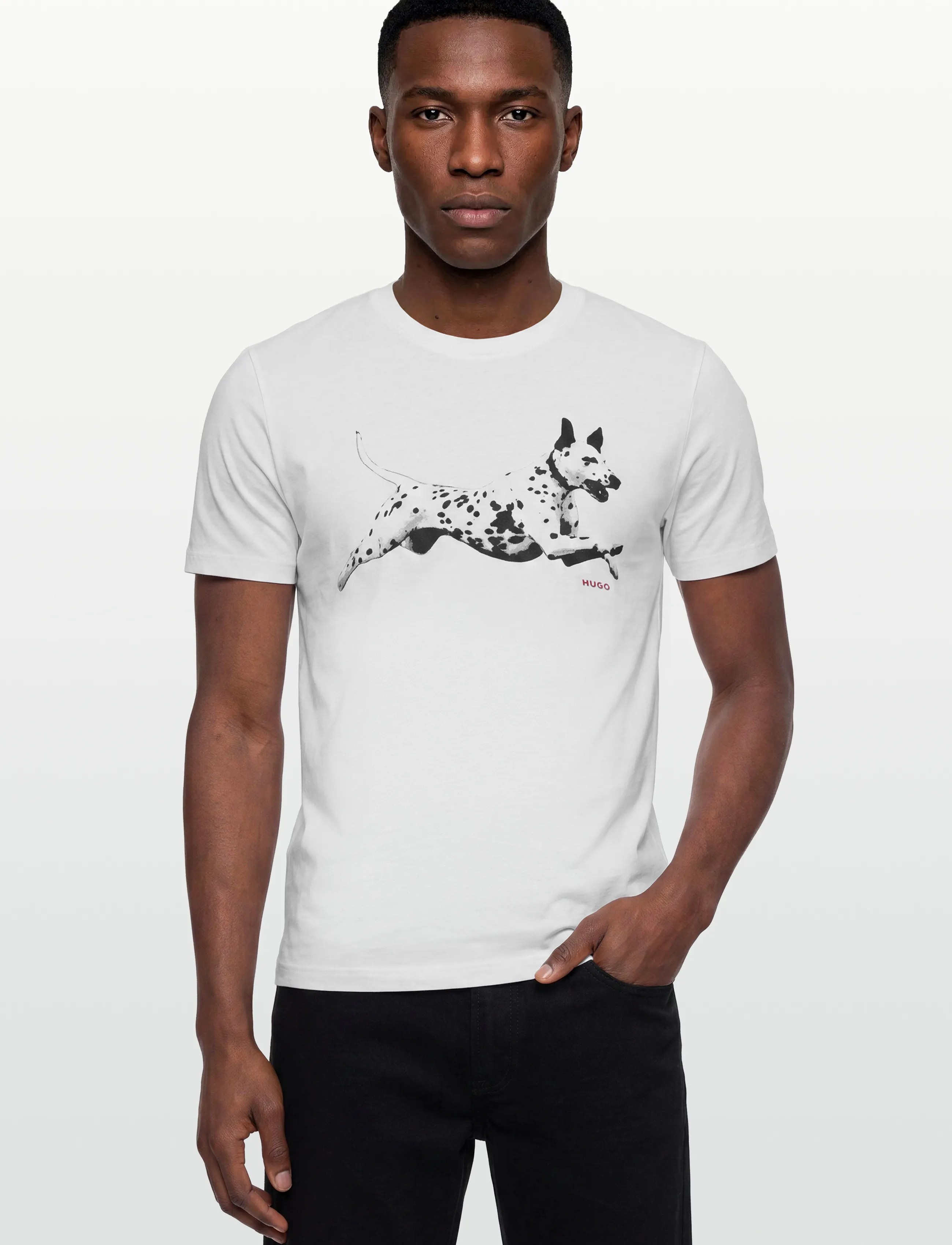 HUGO - Dirunn - kortærmede t-shirts - natural - 3