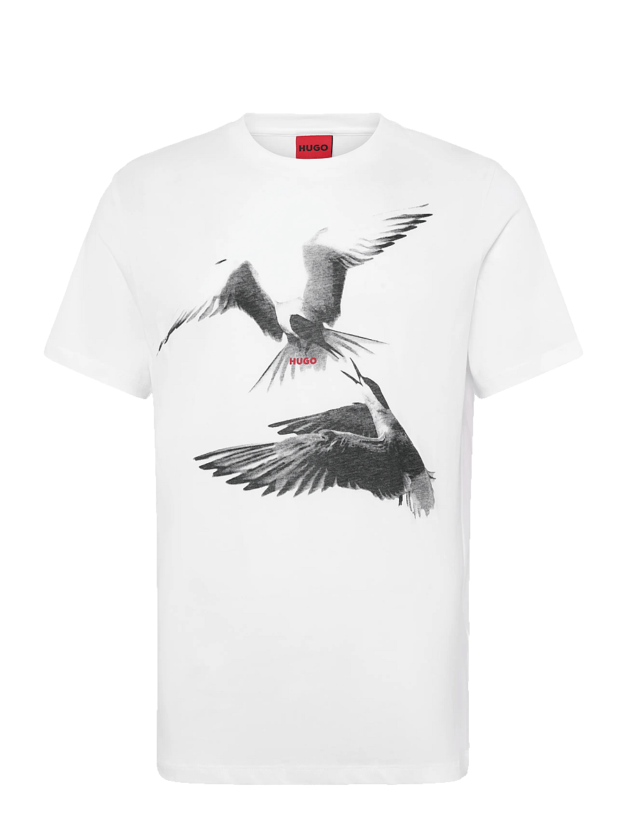 HUGO - Dirunn - kurzärmelige t-shirts - white - 0