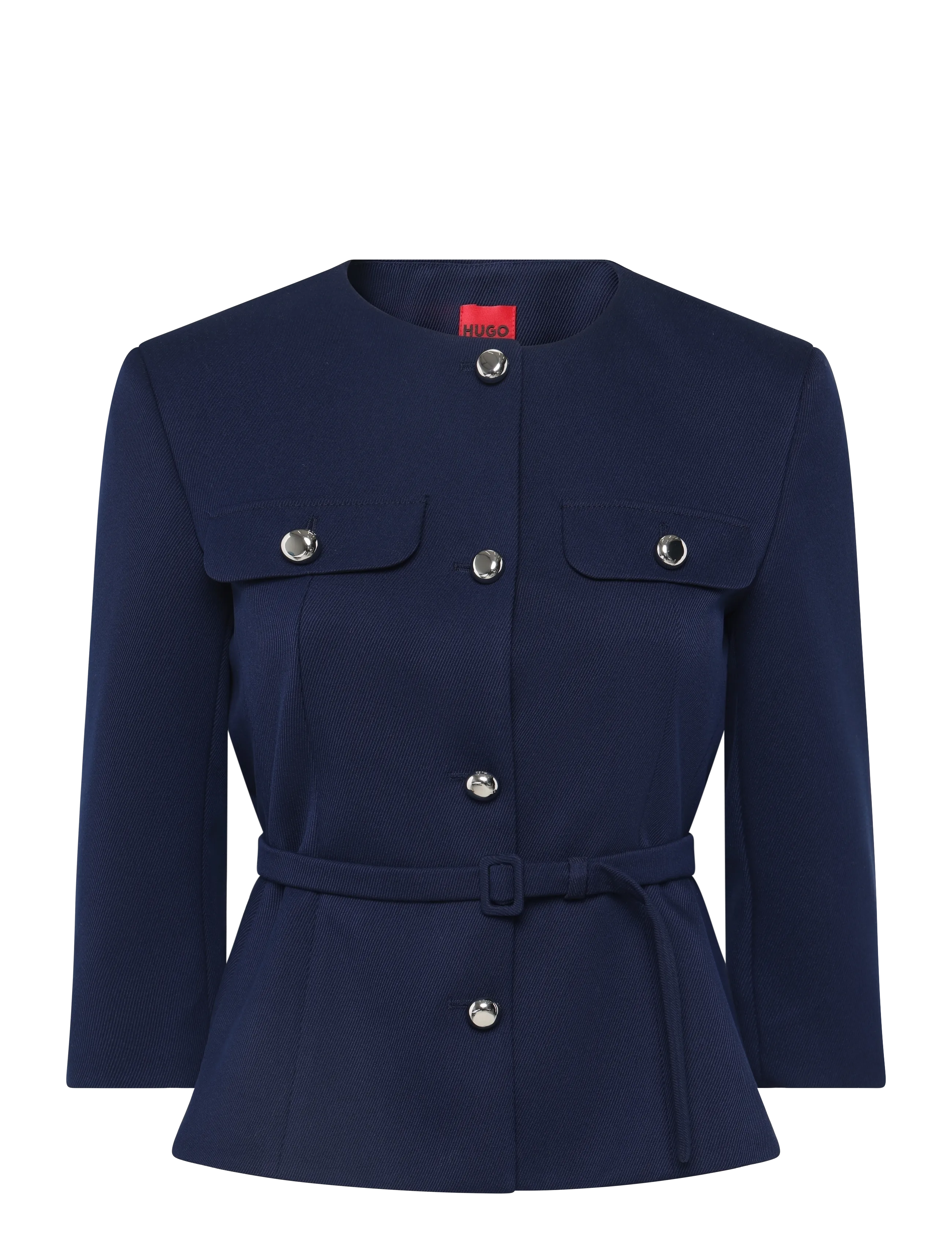 HUGO Althia - Belted blazers - MEDIUM BLUE / navy