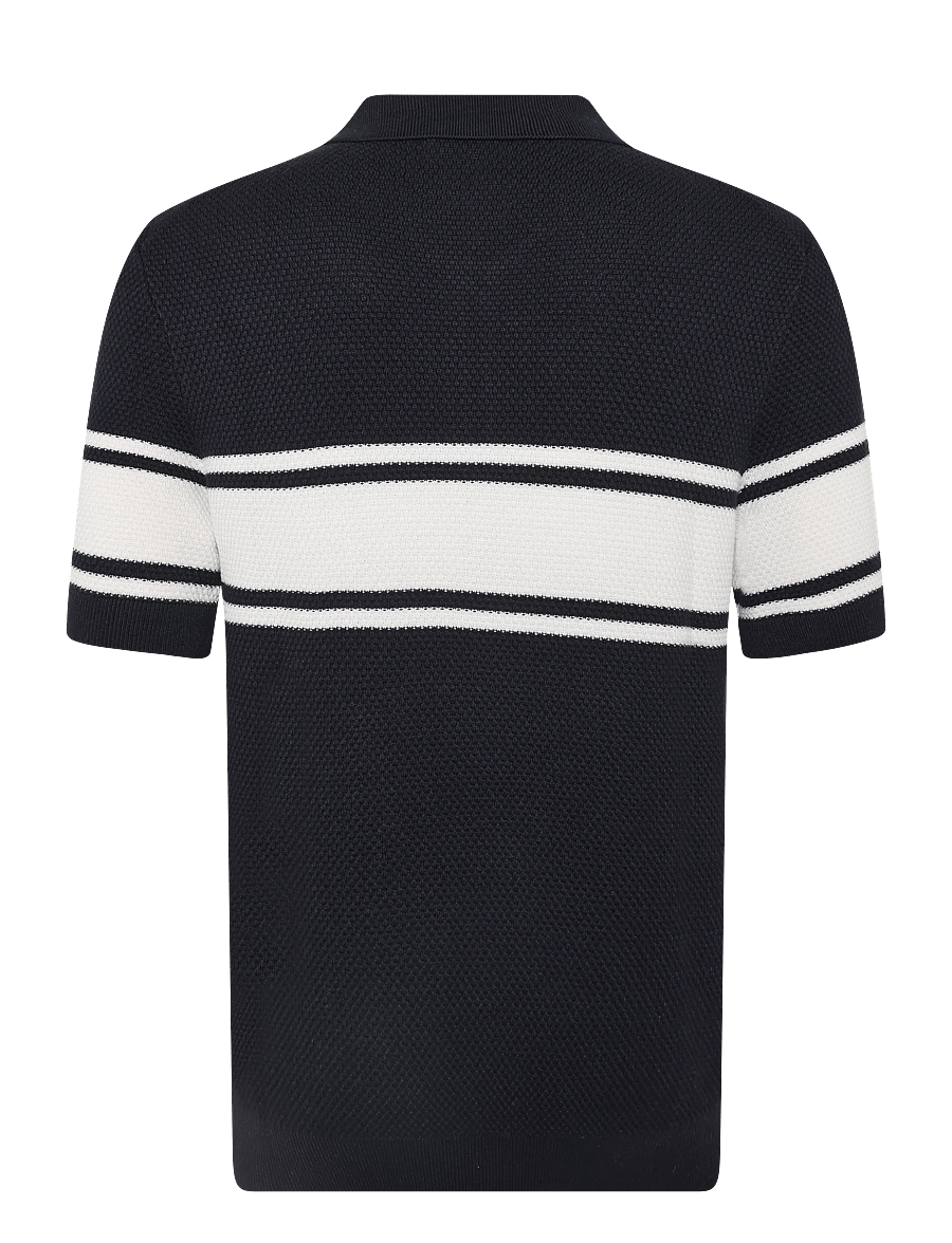 HUGO - Sholton - langärmlige strick-polohemden - dark blue - 2