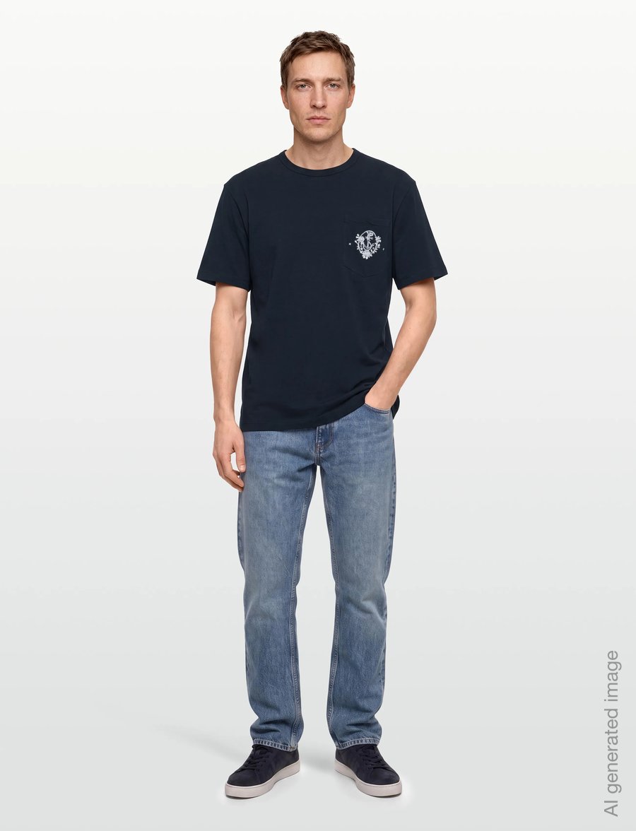 HUGO - Durstee - short-sleeved t-shirts - dark blue - 0