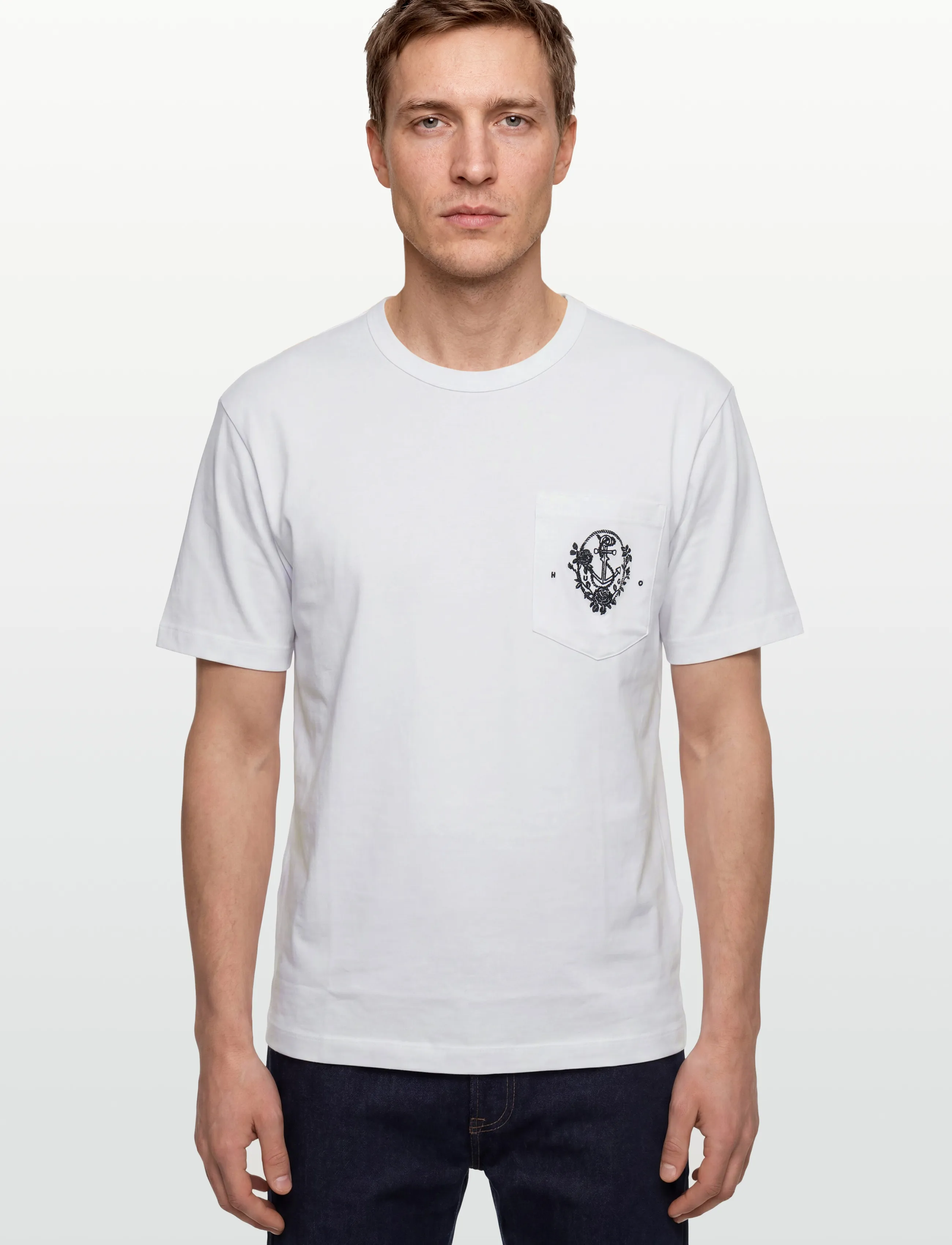 HUGO - Durstee - kurzärmelige t-shirts - white - 3