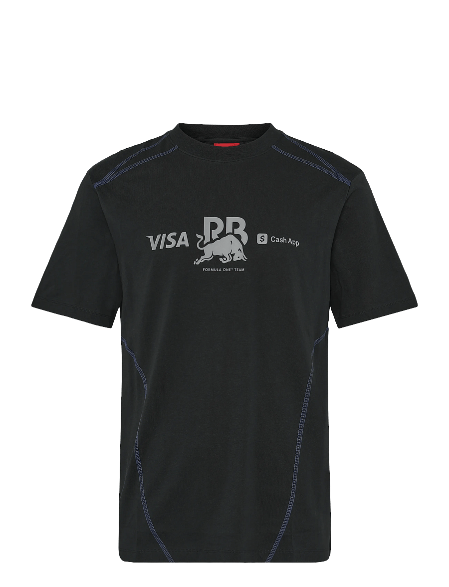 HUGO - VCARB TEE_01-RB26 - kortärmade t-shirts - black - 0