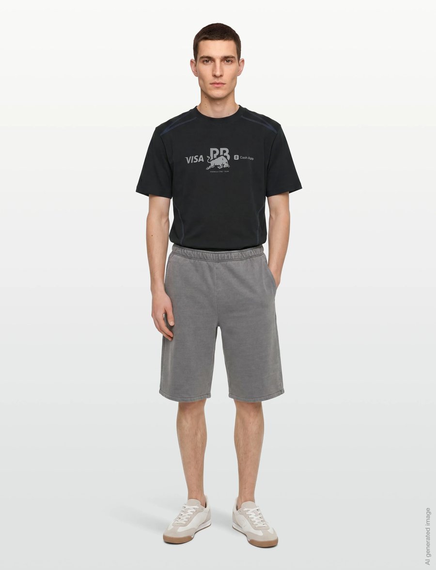 HUGO - VCARB TEE_01-RB26 - kortärmade t-shirts - black - 0