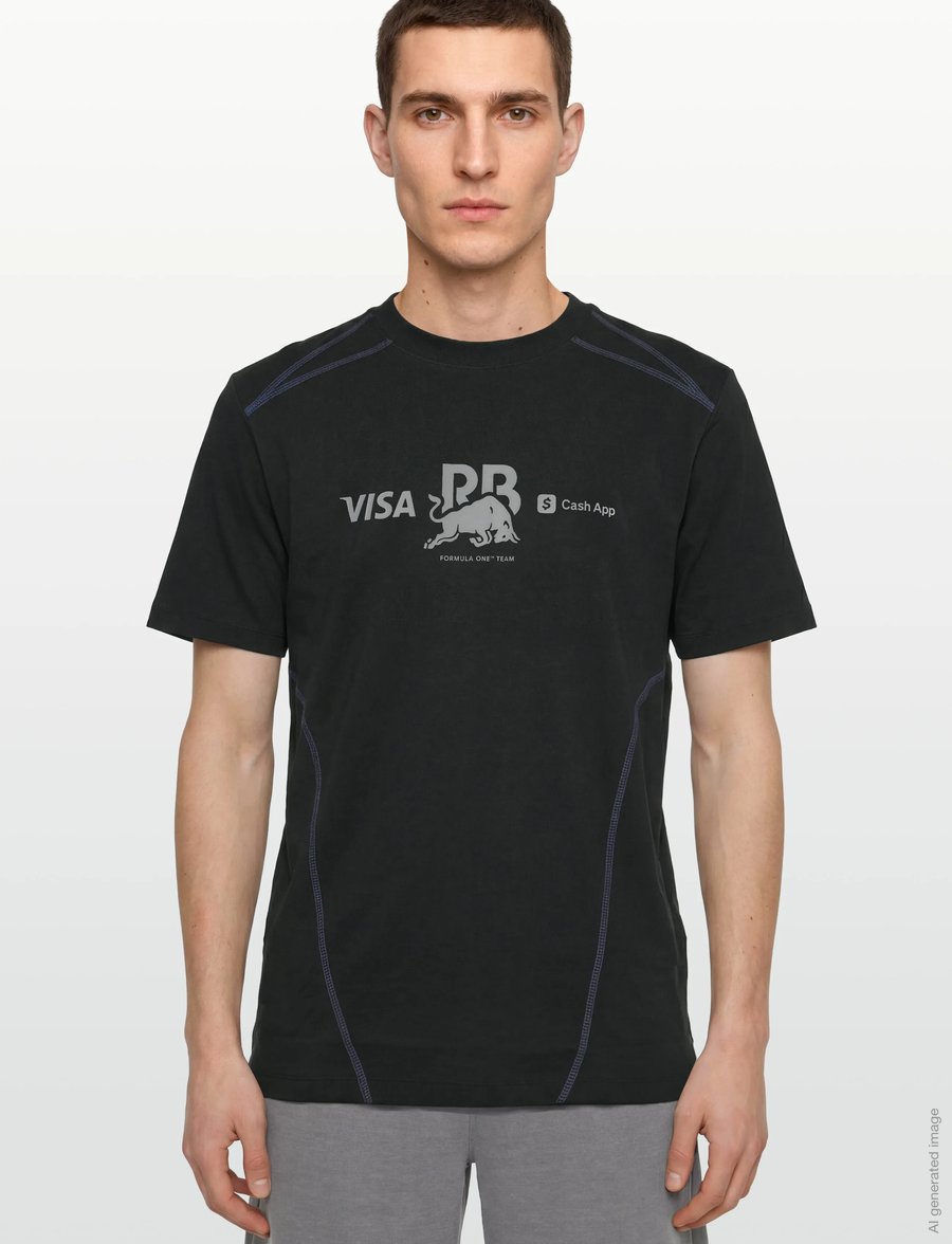 HUGO - VCARB TEE_01-RB26 - kortärmade t-shirts - black - 3