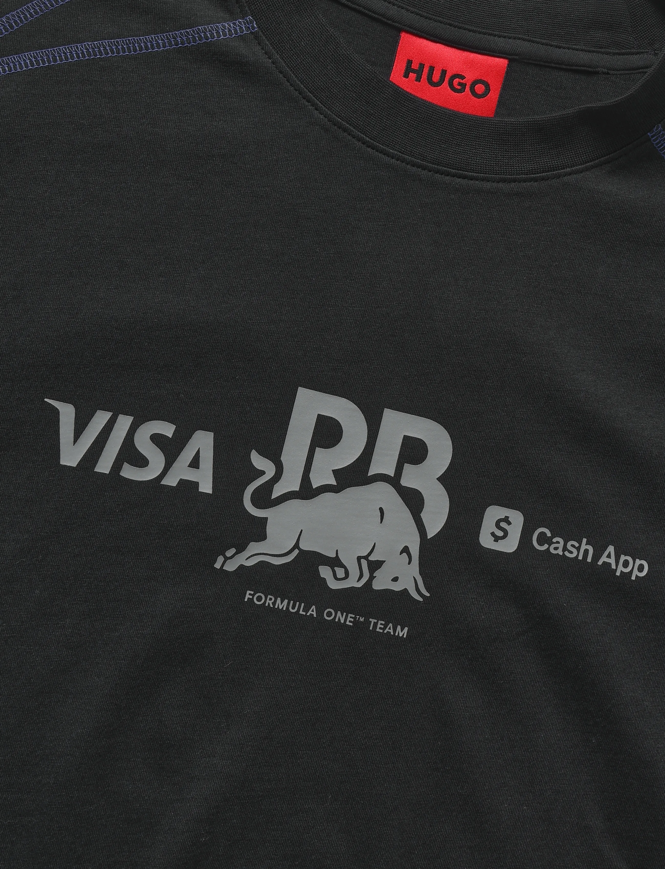HUGO - VCARB TEE_01-RB26 - kortärmade t-shirts - black - 2