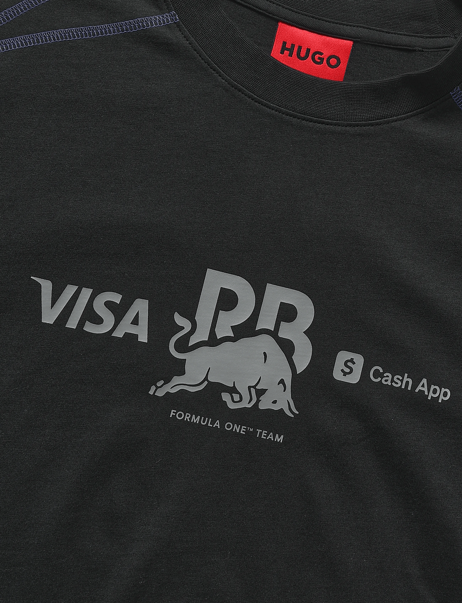 HUGO - VCARB TEE_01-RB26 - kortärmade t-shirts - black - 2