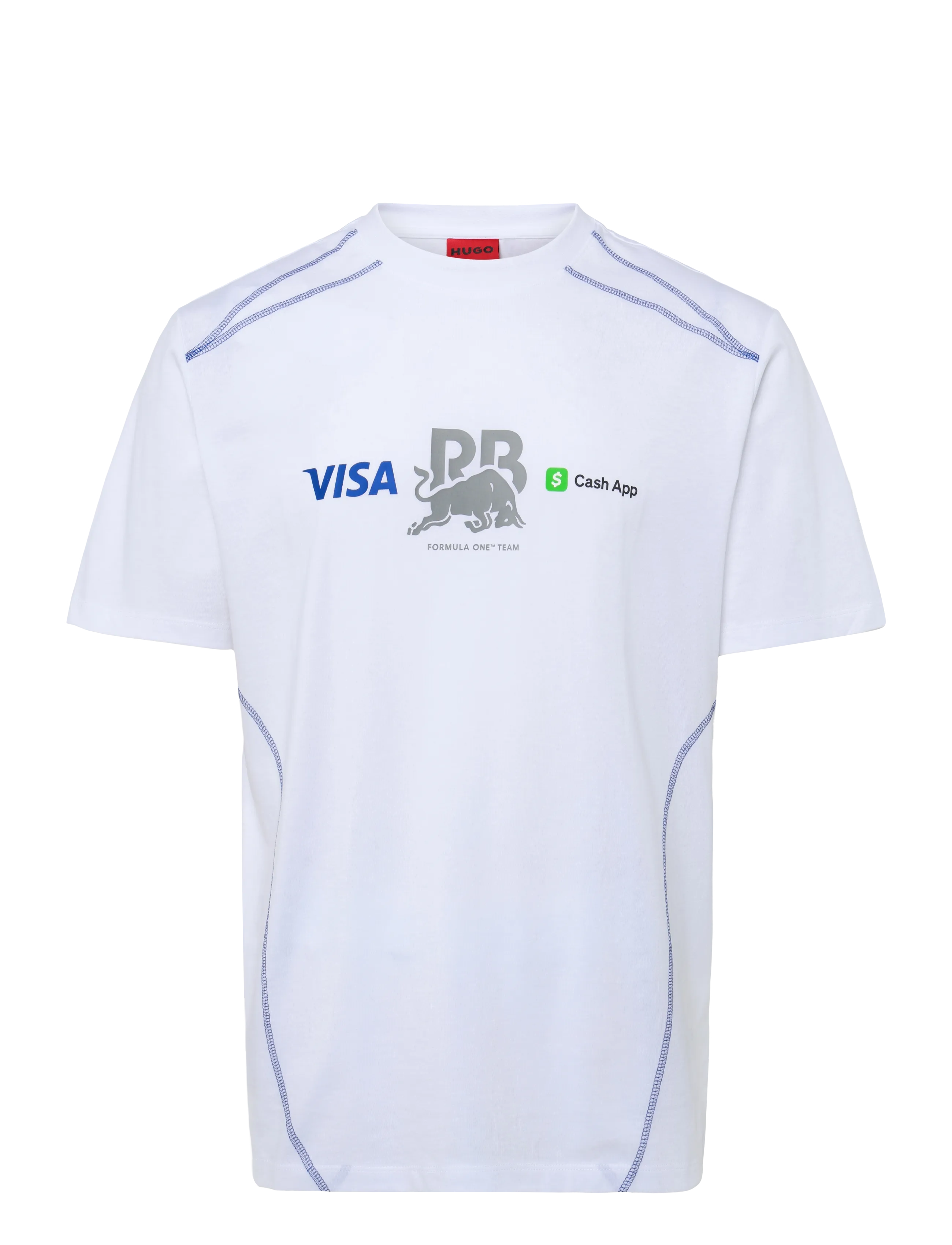 HUGO VCARB TEE_01-RB26 - Kleidung - WHITE / white