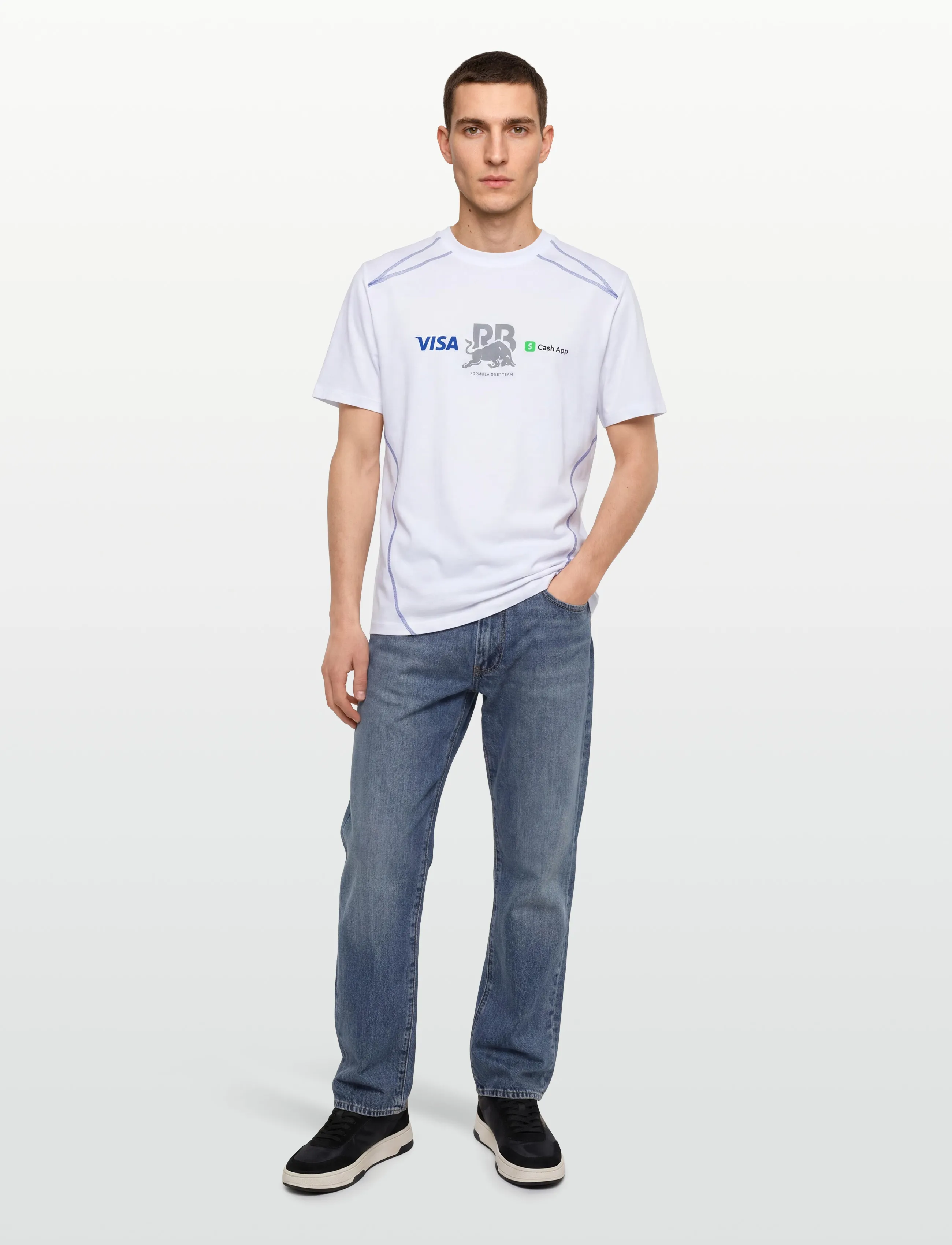 HUGO VCARB TEE_01-RB26 - Lühikeste varrukatega T-särgid - WHITE / white