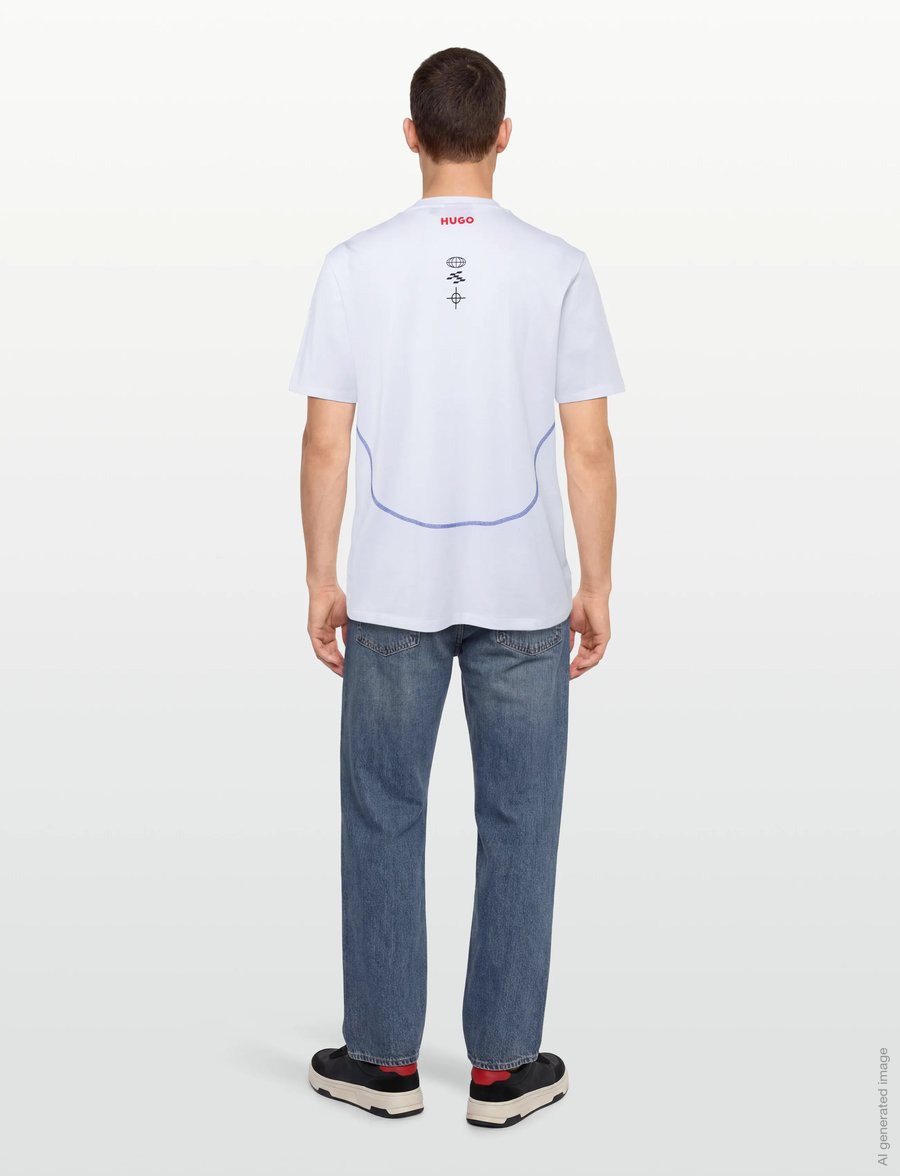 HUGO - VCARB TEE_01-RB26 - korte mouwen - white - 4