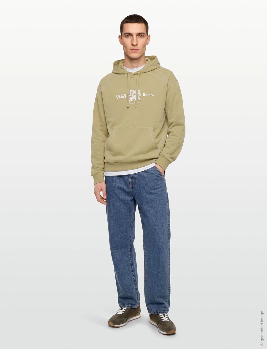 HUGO - VCARB HOODIE_01-RB26 - kapuzenpullover - medium beige - 0