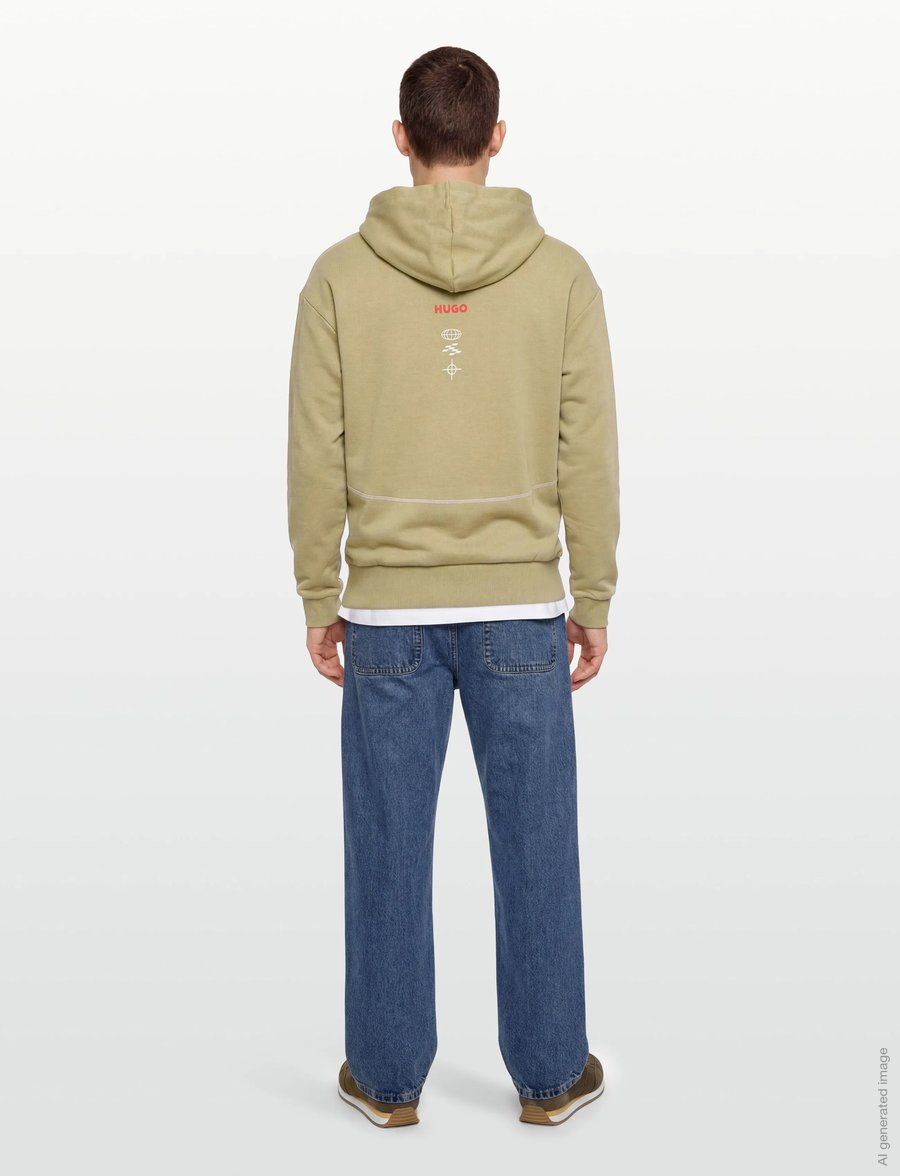 HUGO - VCARB HOODIE_01-RB26 - kapuzenpullover - medium beige - 4