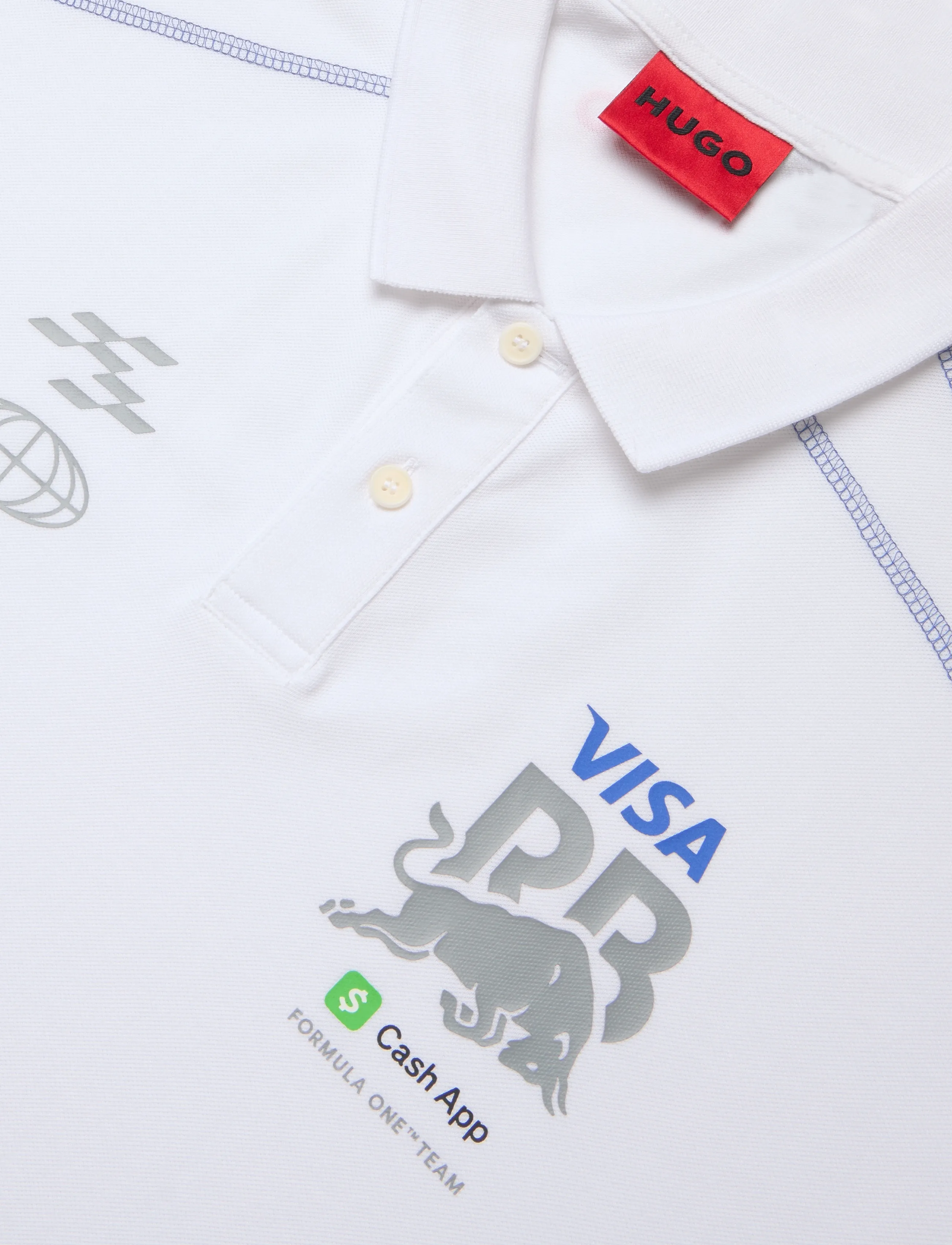 HUGO - VCARB POLO_01-RB26 - lühikeste varrukatega polod - white - 5