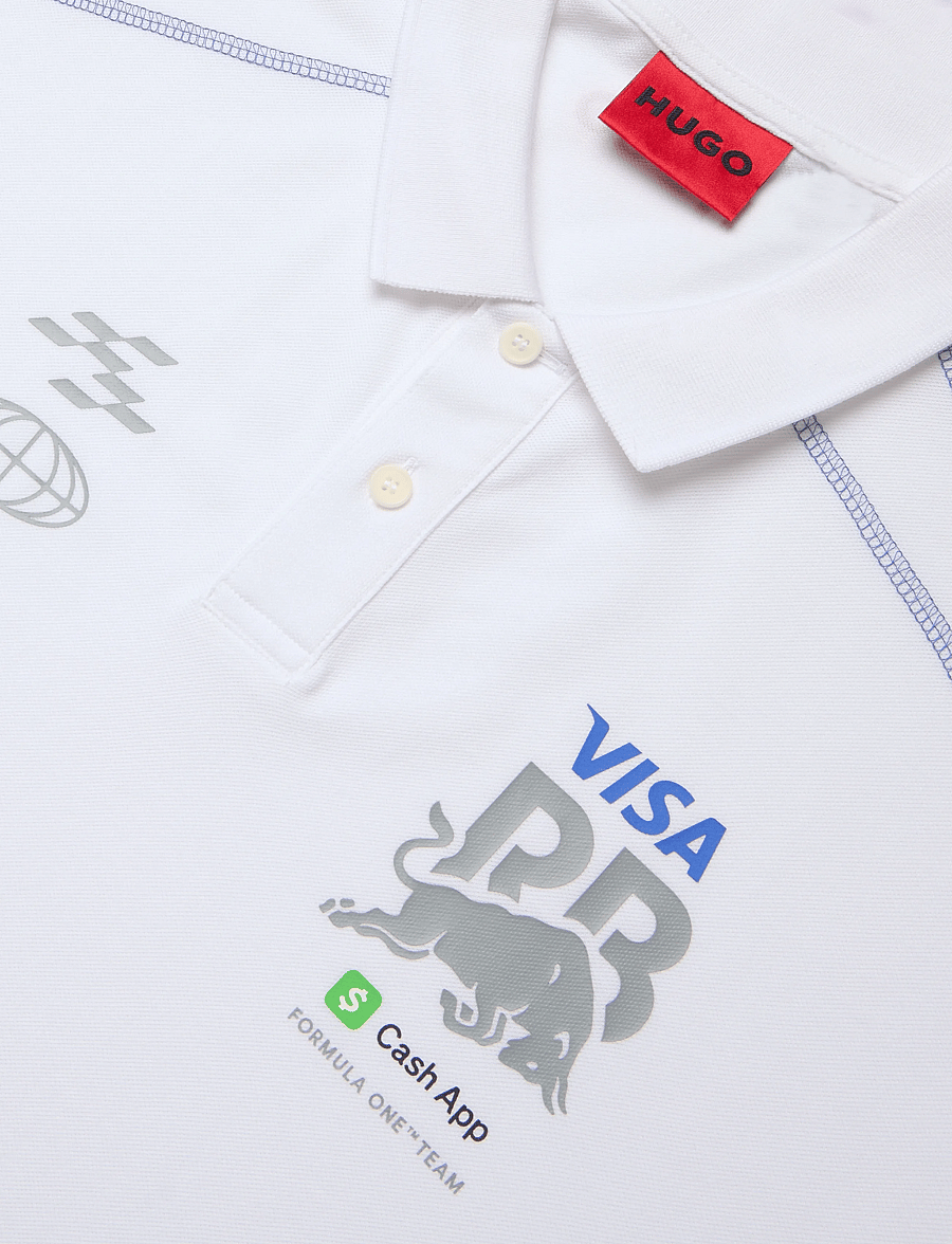 HUGO - VCARB POLO_01-RB26 - lühikeste varrukatega polod - white - 5