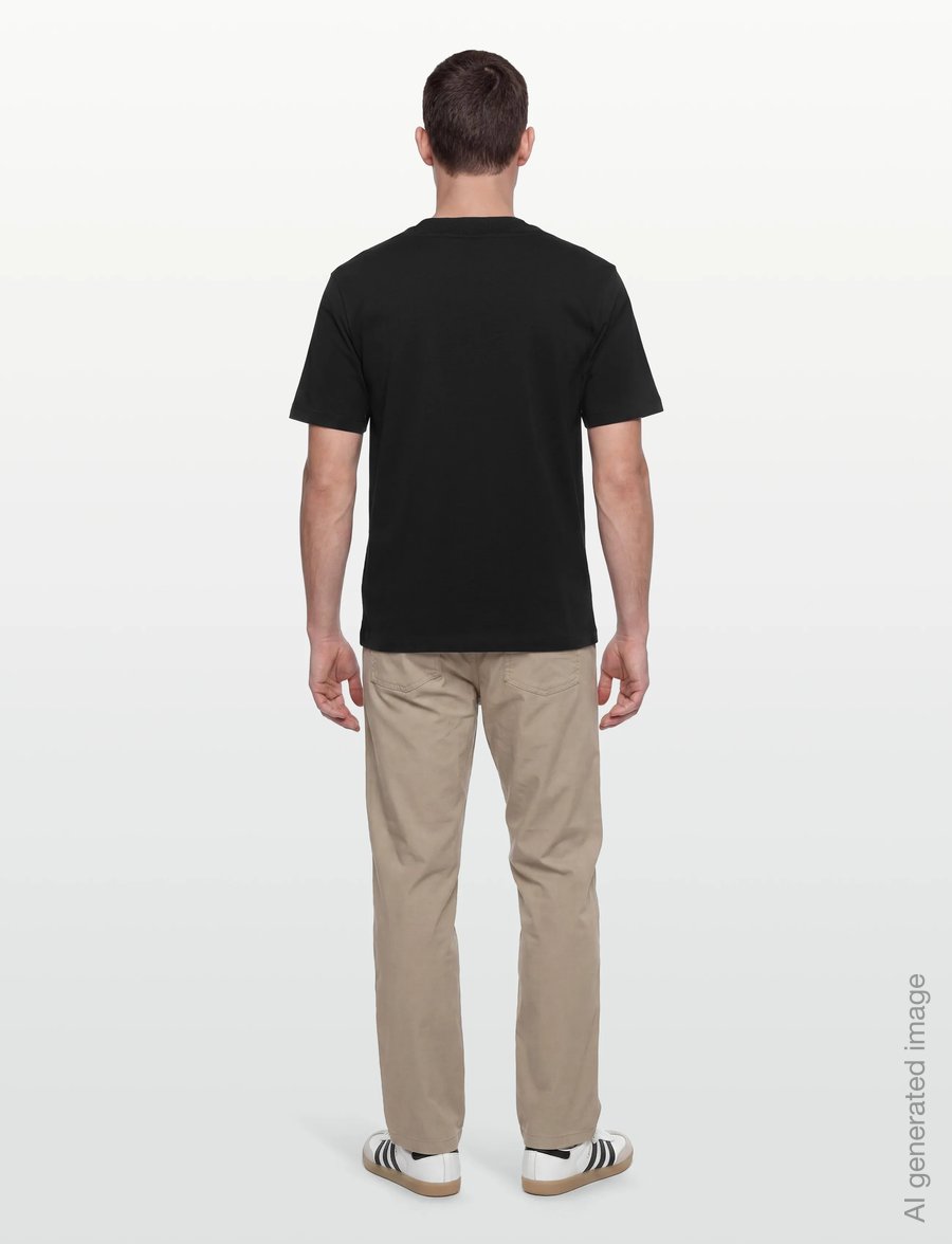 HUGO - Delel_RB - short-sleeved t-shirts - black - 4