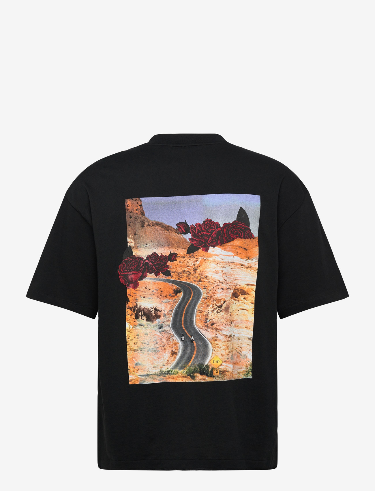 HUGO - Domans - short-sleeved t-shirts - black - 1