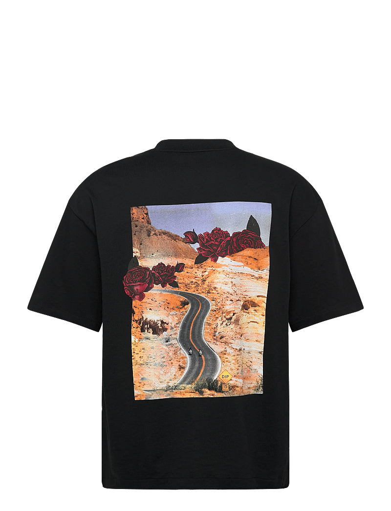 HUGO - Domans - short-sleeved t-shirts - black - 1