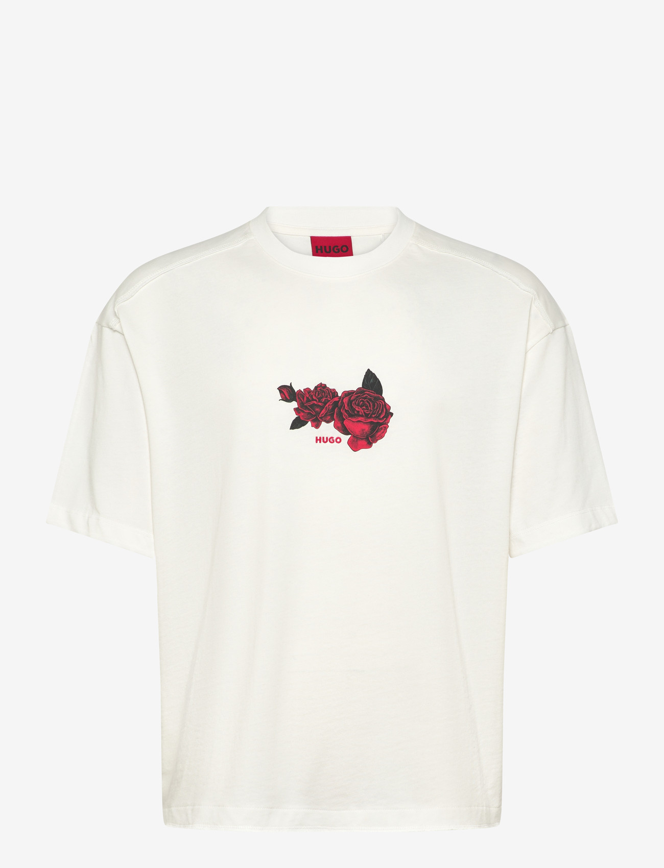 HUGO Domans - T-shirts & Toppar - NATURAL / cream