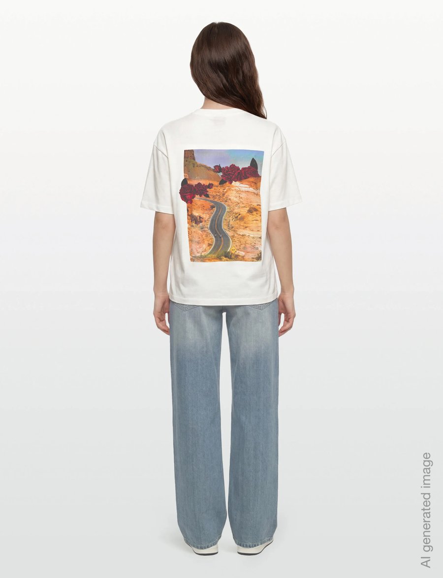 HUGO - Domans - t-shirts - natural - 4