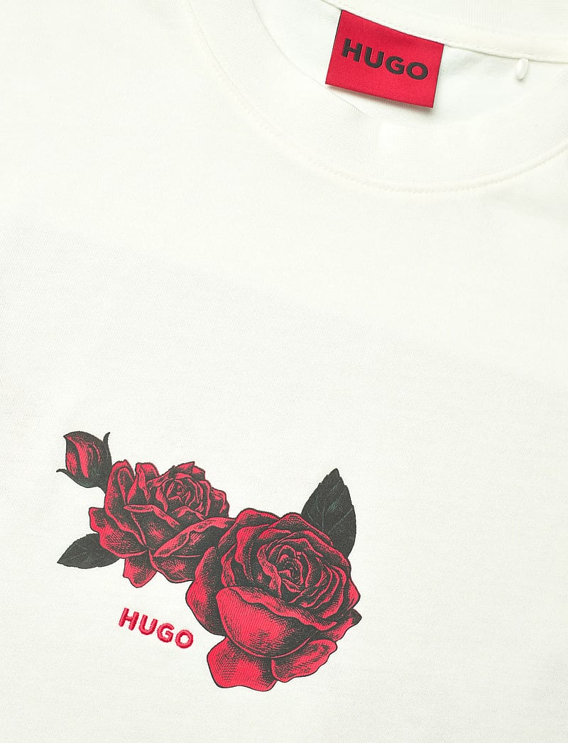 HUGO - Domans - short-sleeved t-shirts - natural - 2