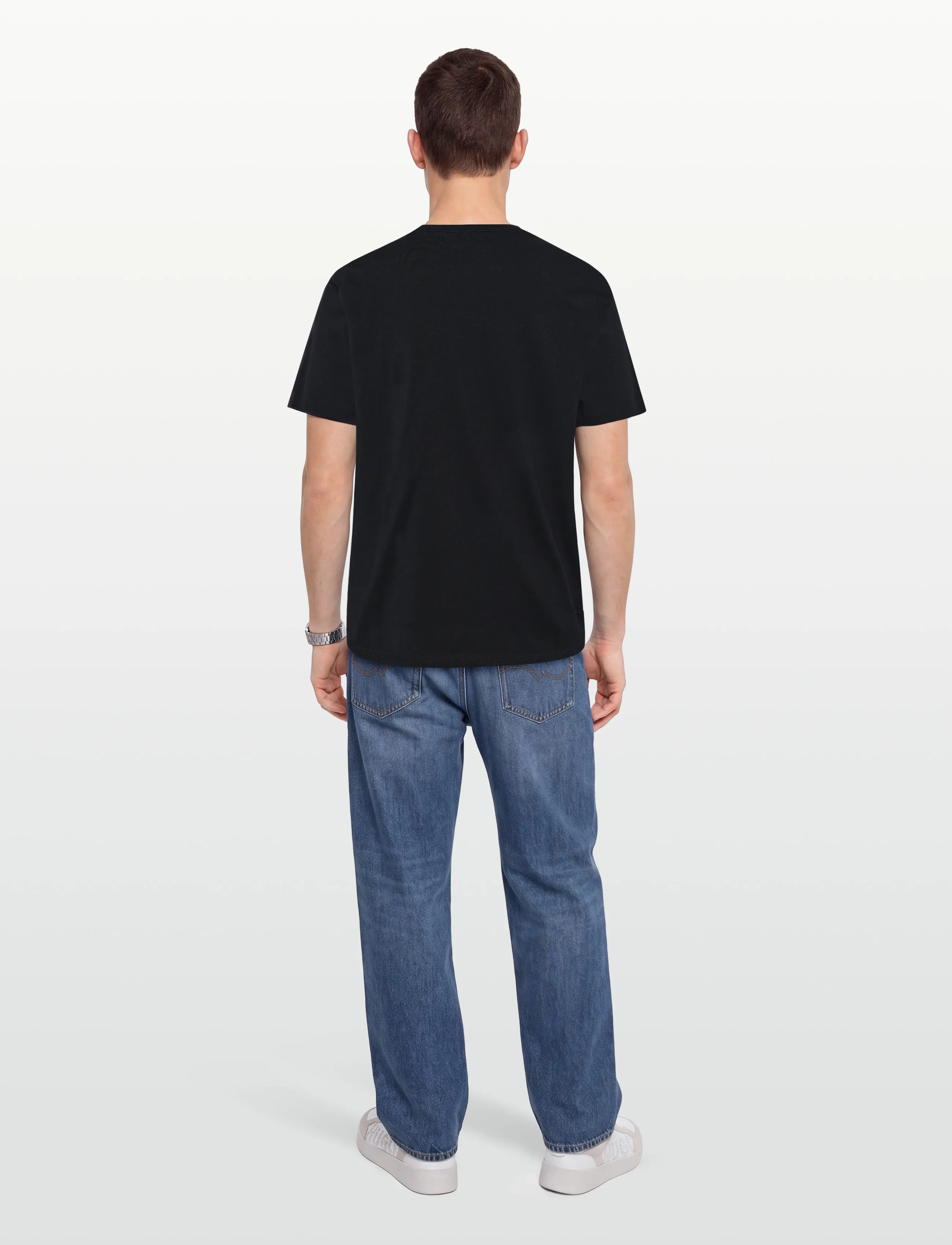 HUGO - Dulivio_U263 - short-sleeved t-shirts - black - 4