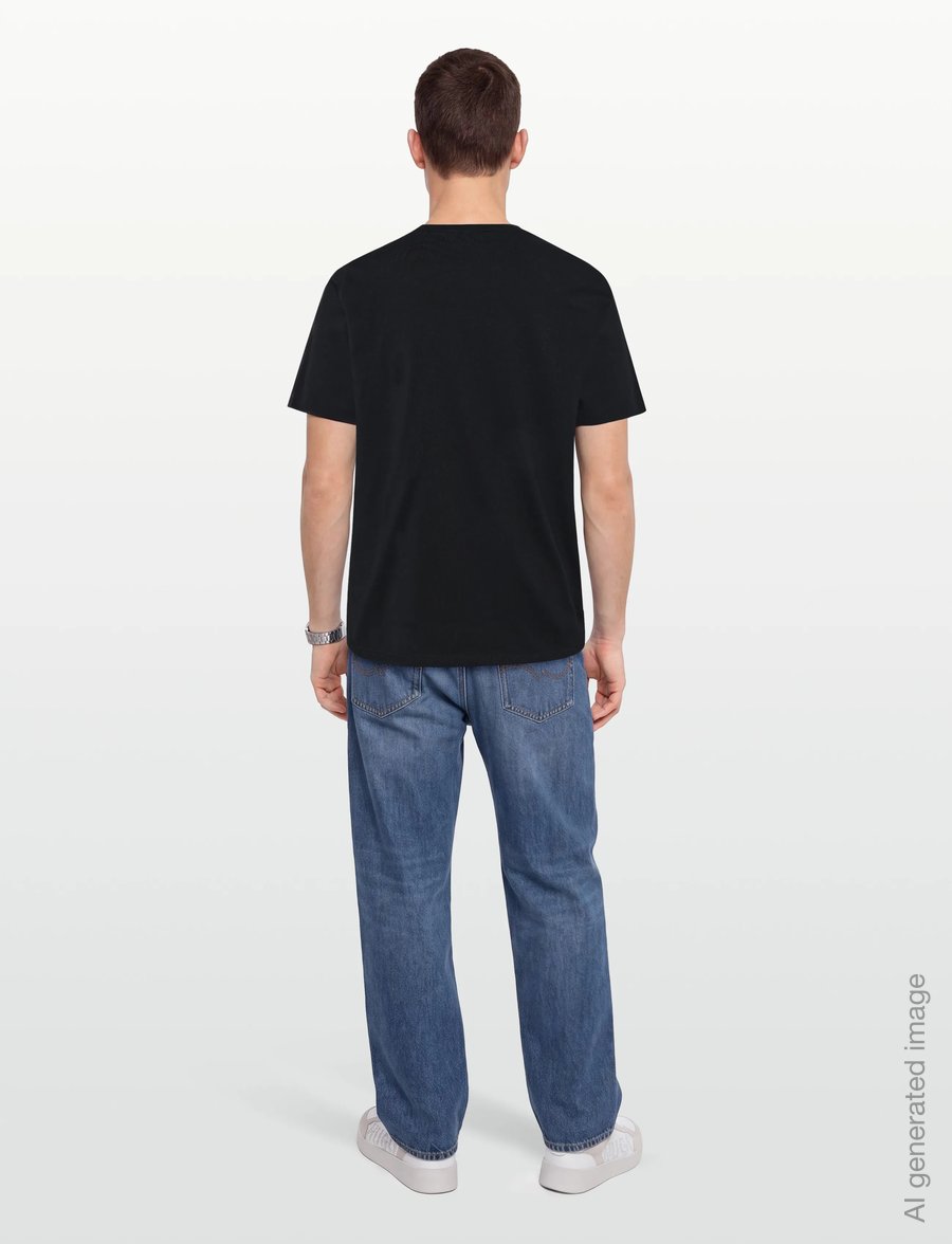 HUGO - Dulivio_U263 - short-sleeved t-shirts - black - 4