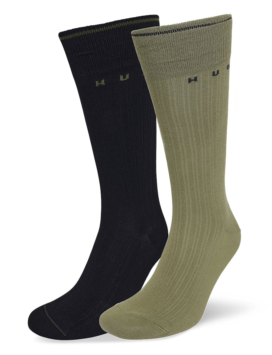 HUGO - 2P RS RETRO RIB MD - vanliga strumpor - open green - 0