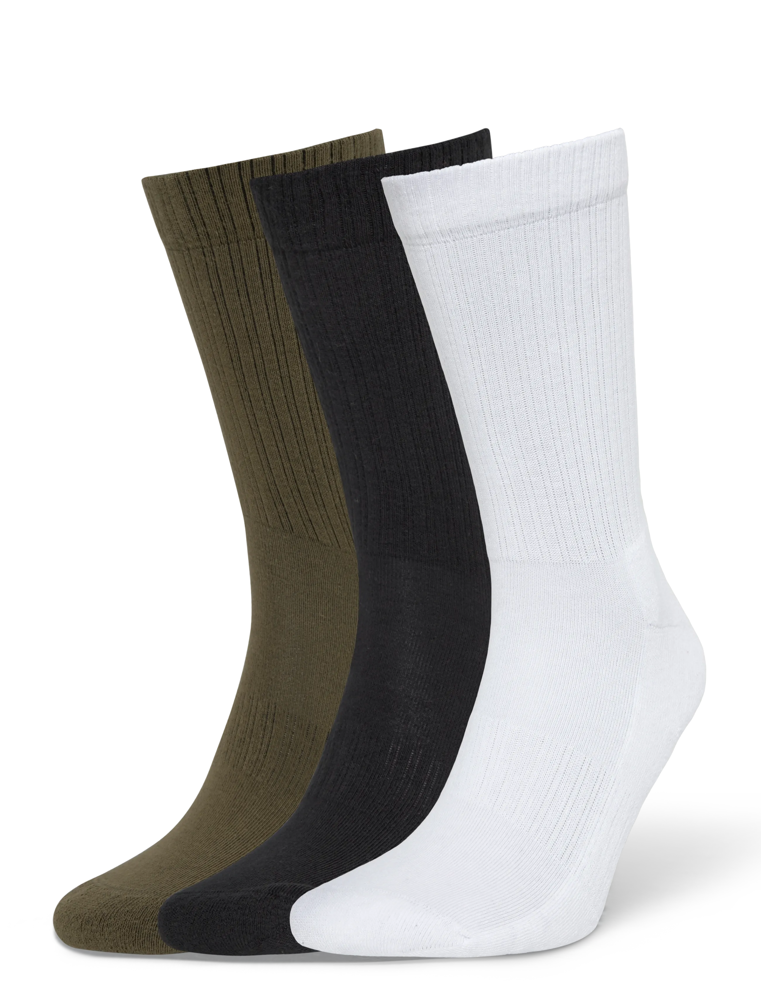 HUGO 3P QS BACK TAPE CC - Crew socks - OPEN GREEN / khaki/green