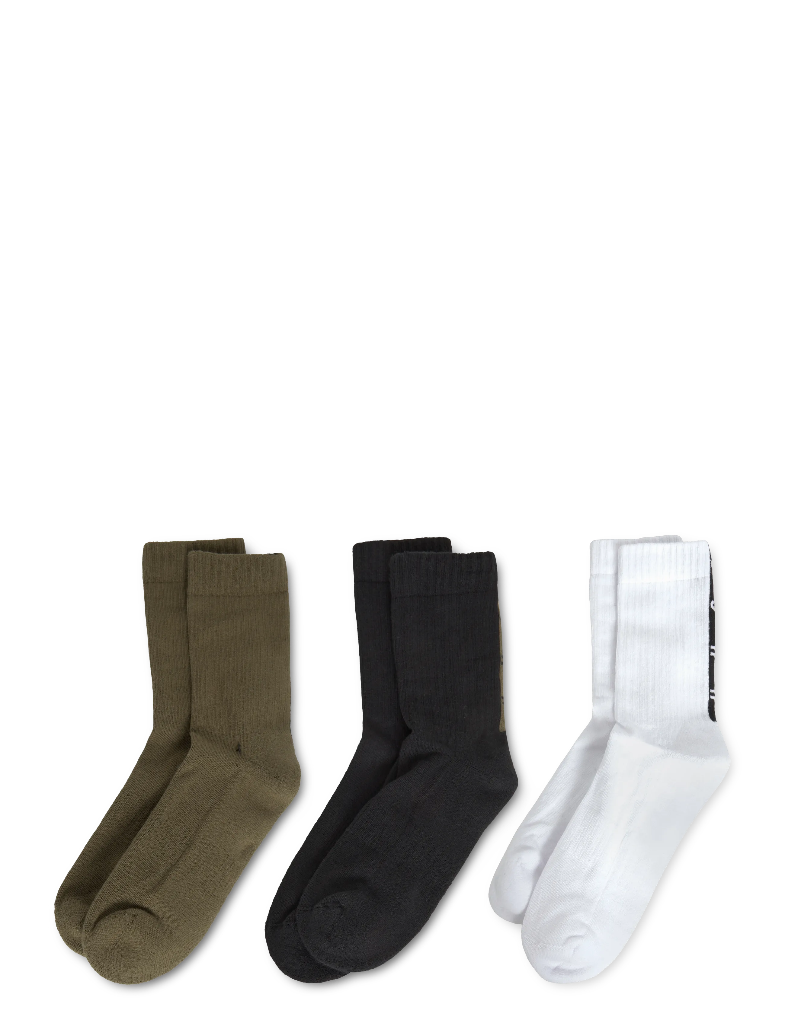 HUGO - 3P QS BACK TAPE CC - crew socks - open green - 1