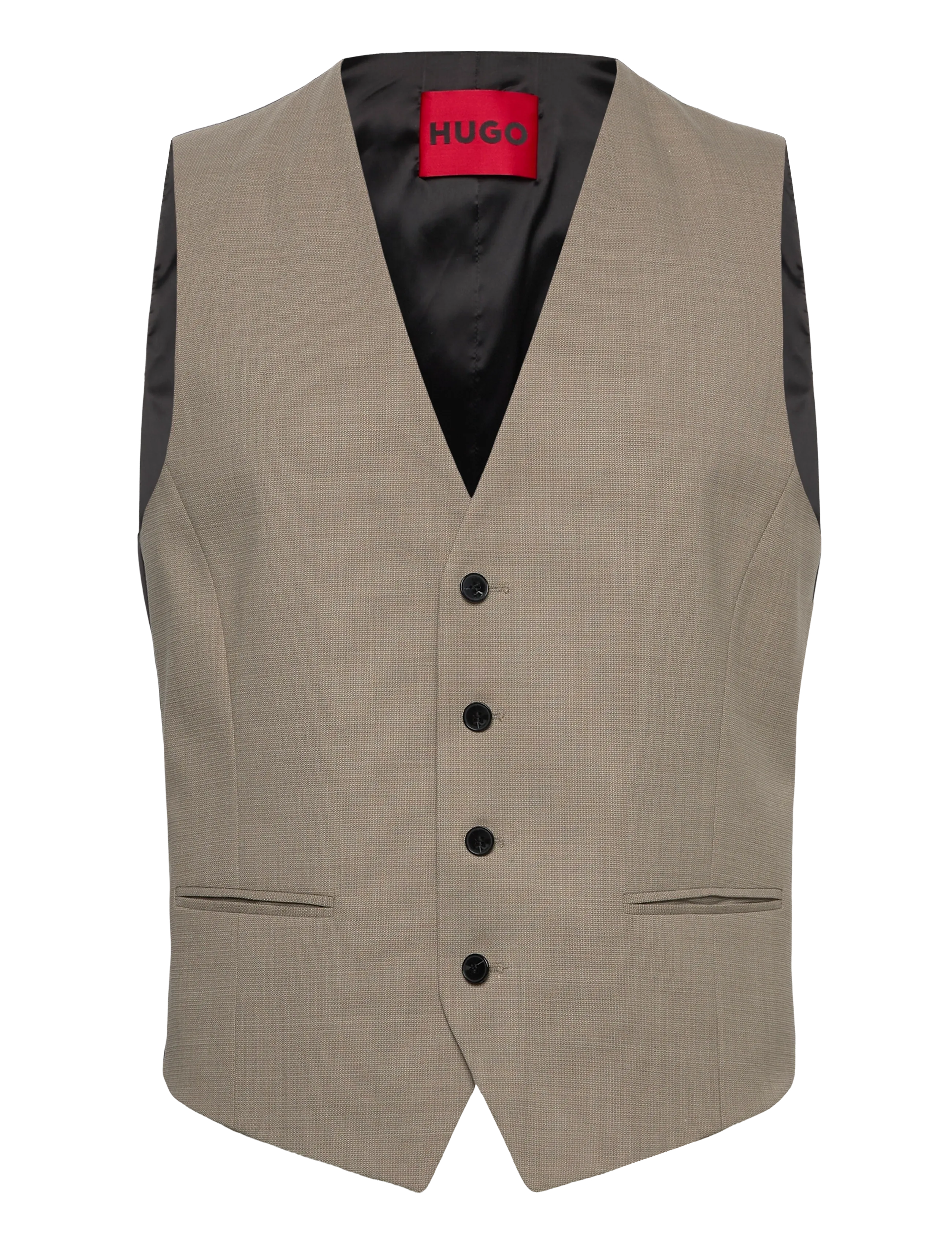 HUGO Vin212, 50, Beige, Suits & Blazere > Waistcoats, Herre