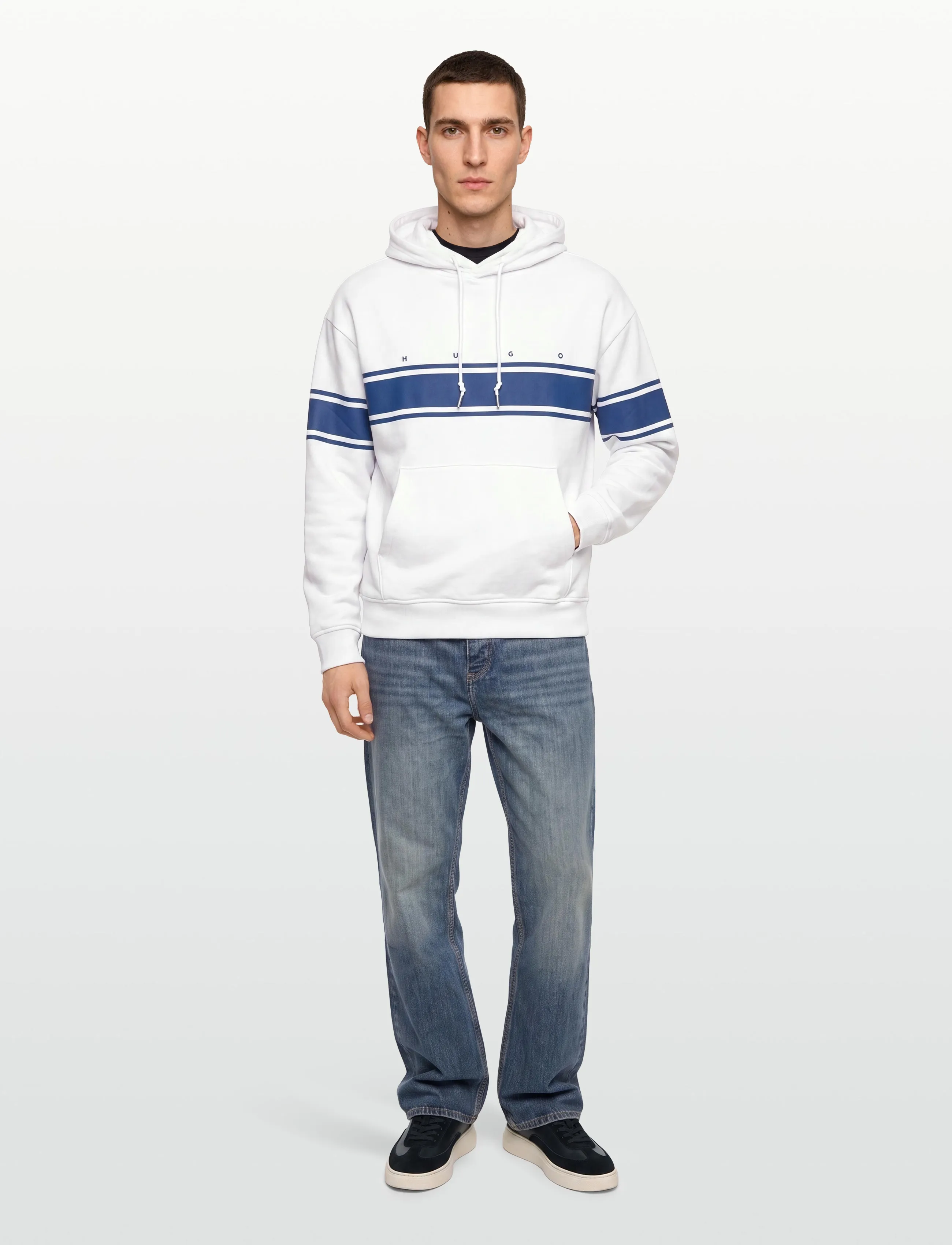 HUGO Desmos - Sweatshirts & Hoodies - WHITE / white