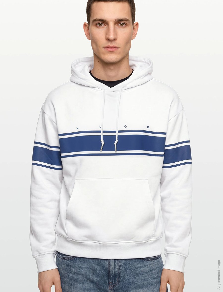 HUGO - Desmos - kapuzenpullover - white - 3