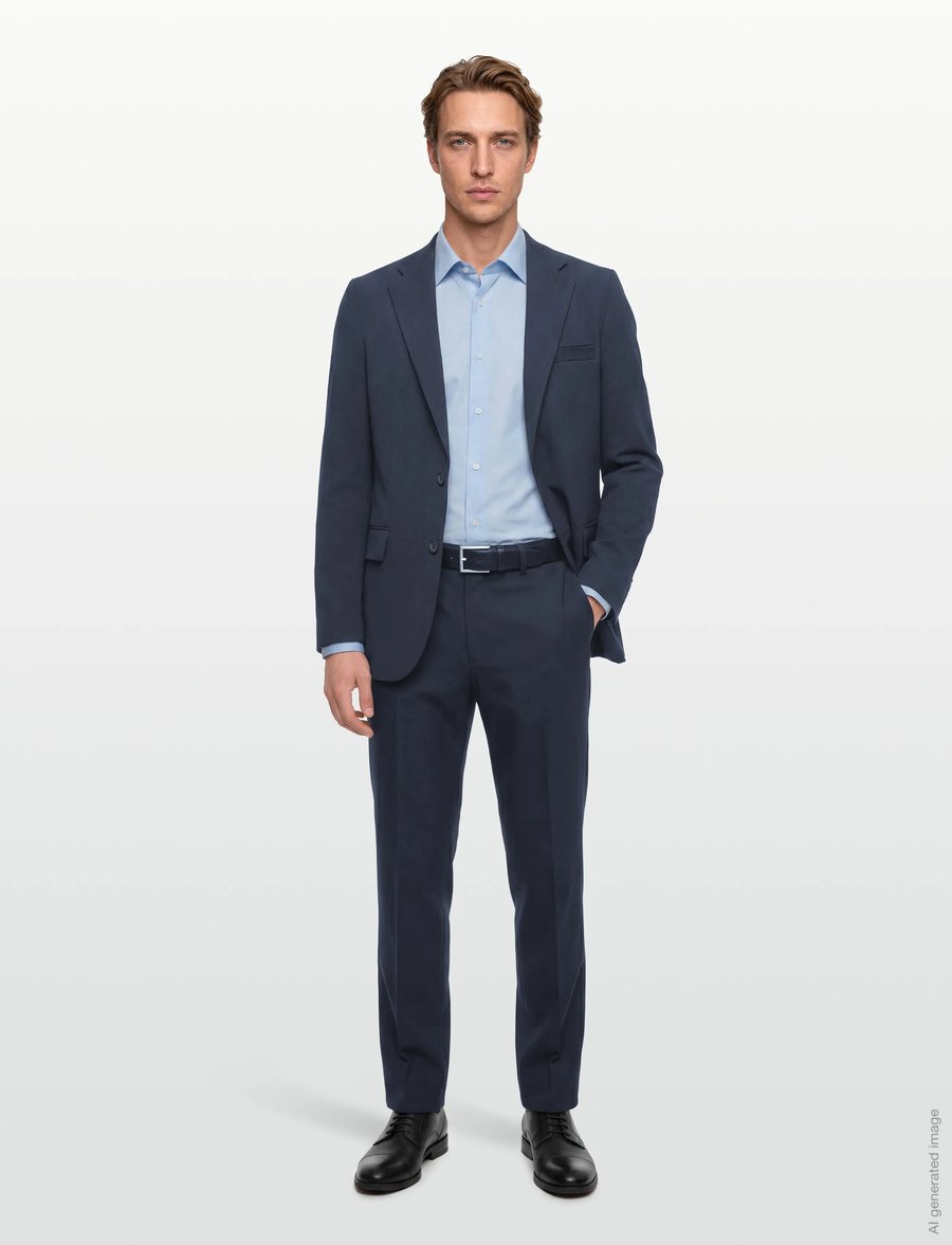 HUGO - Hanfred263X-H - enkeltradede blazere - dark blue - 0