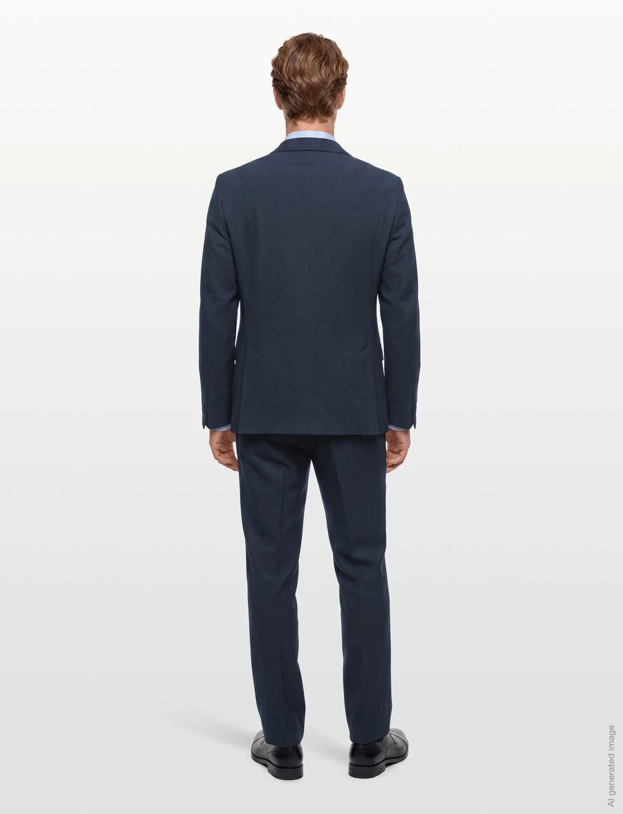 HUGO - Hanfred263X-H - enkeltradede blazere - dark blue - 4