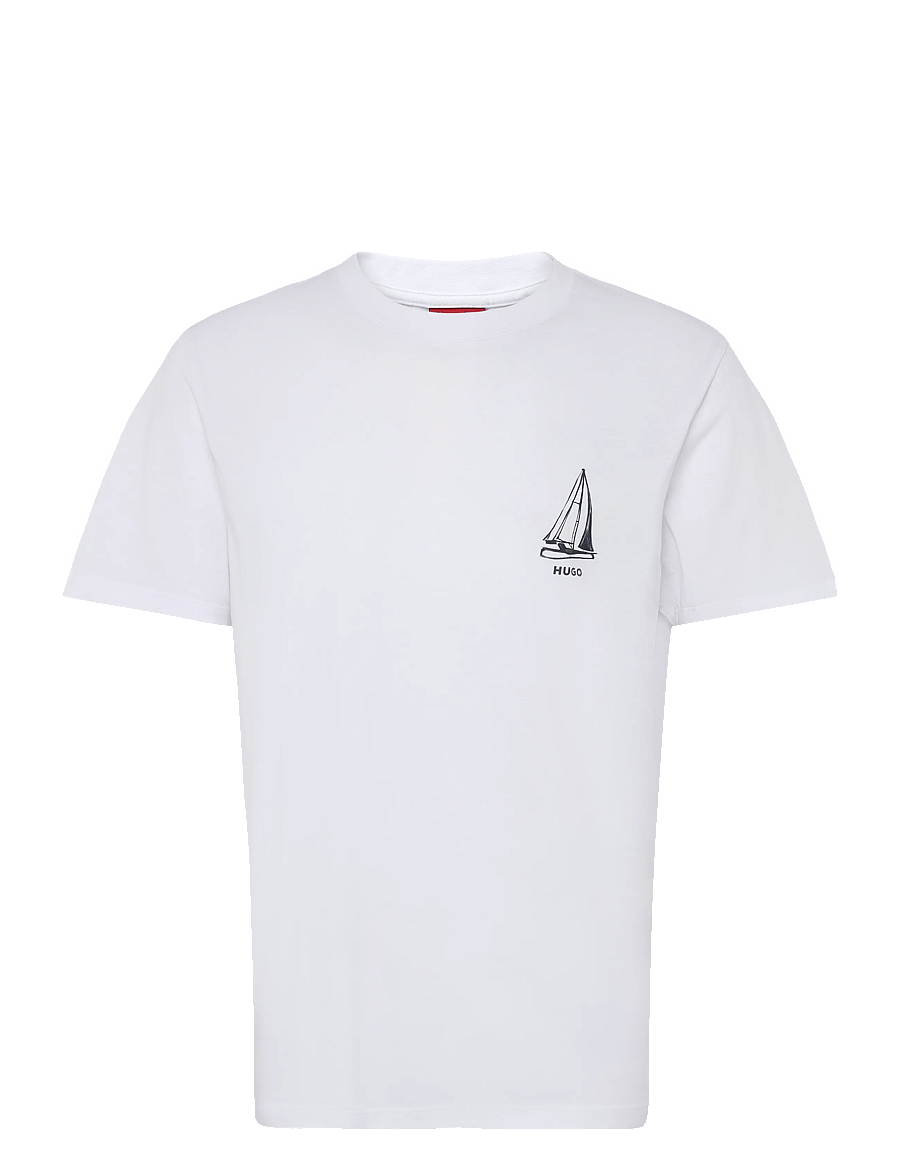 HUGO - Disail - kurzärmelige t-shirts - white - 0