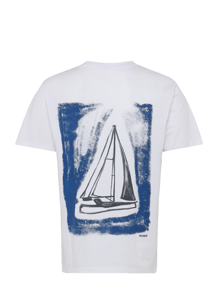 HUGO - Disail - kurzärmelige t-shirts - white - 1